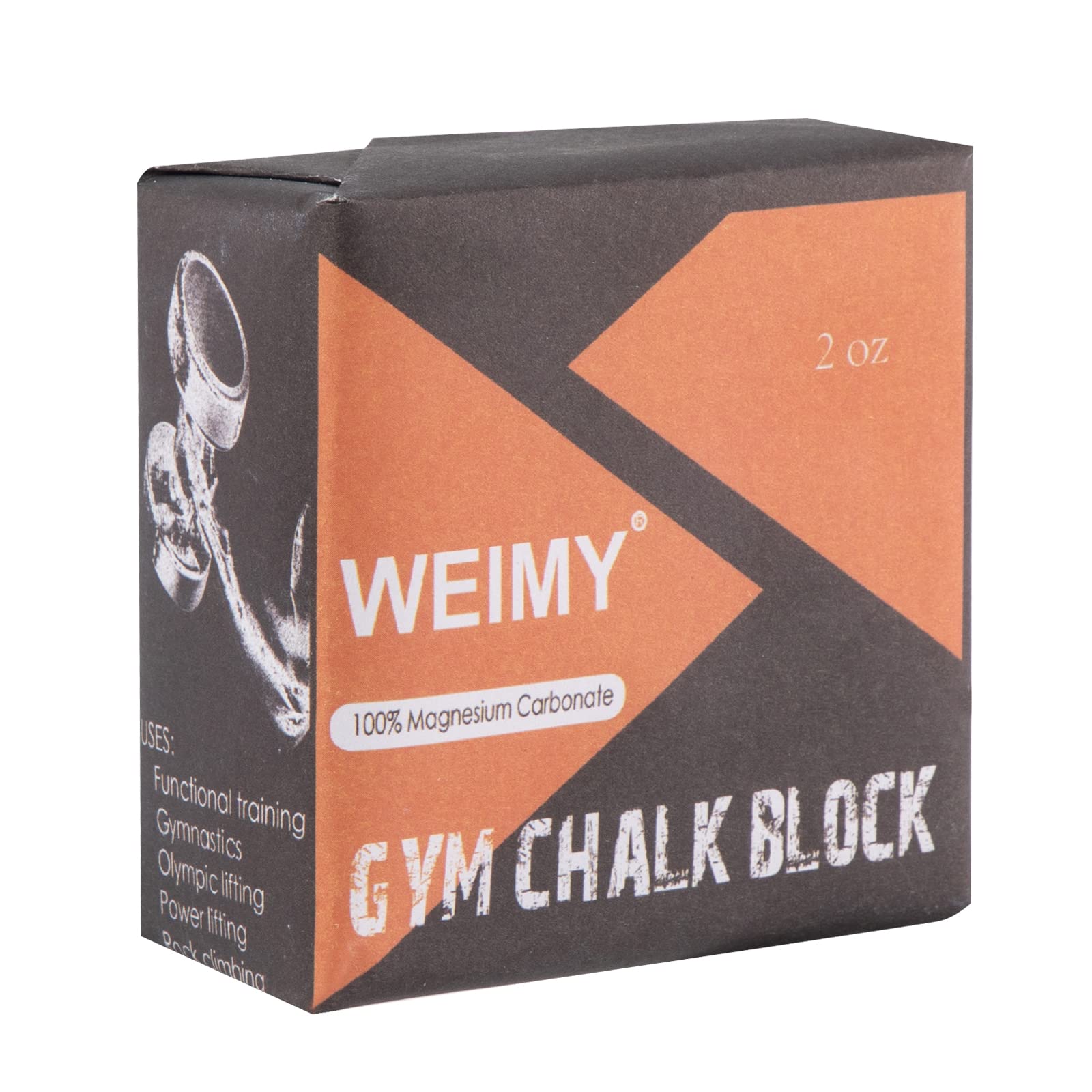 WEIMY Magnesium Carbonate Gym Chalk Blocks - Non-Slip Sports Hand Chalk for Weightlifting, Rock Climbing, Powerlifting & Gymnastics - Moisture Absorbing, Enhanced Grip - Perfect for Training, Competitions & Outdoor Workouts