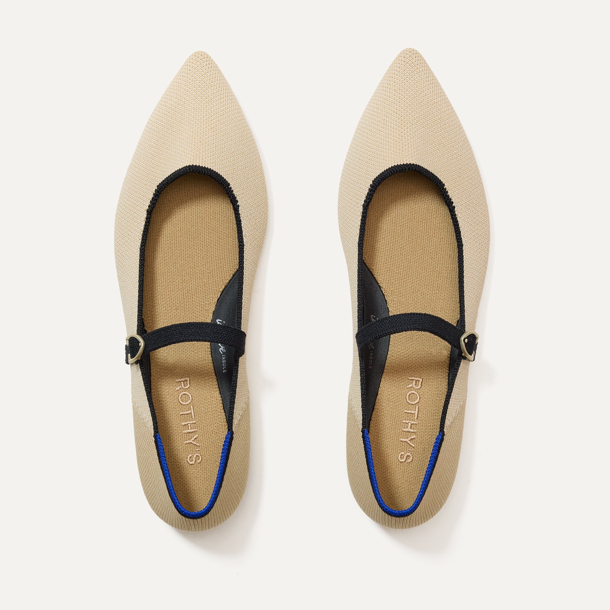 The Point Mary Jane II Women's Comfortable Sandstone Flats - Perfect for Casual Wear, Office & Everyday Use