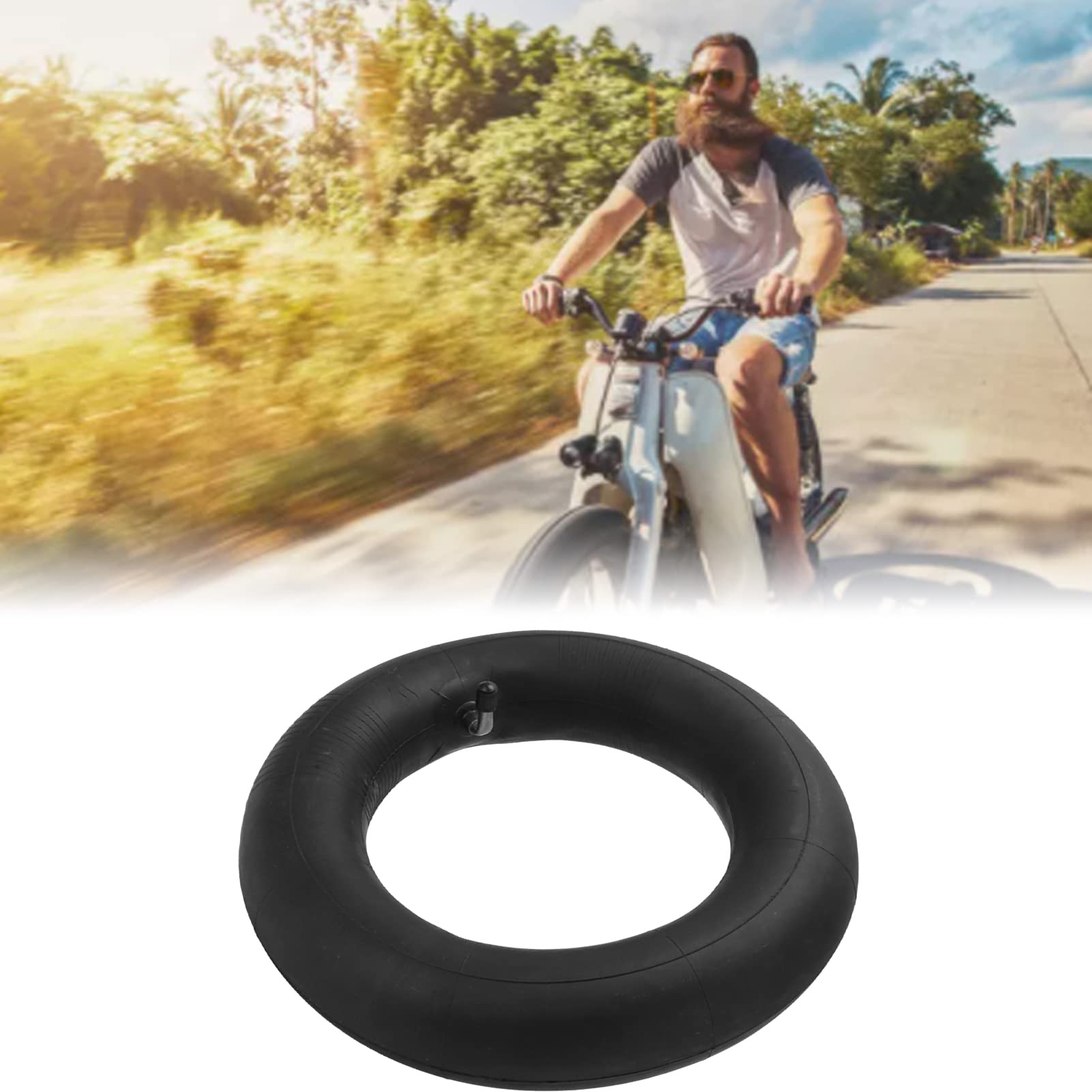 110/50-6.5 & 90/65-6.5 Inner Tube with Curved Valve - Heavy Duty Rubber Replacement Tire for Electric Scooters & Mobility Modifications - Perfect for Commuting, Off-Roading & DIY Upgrades