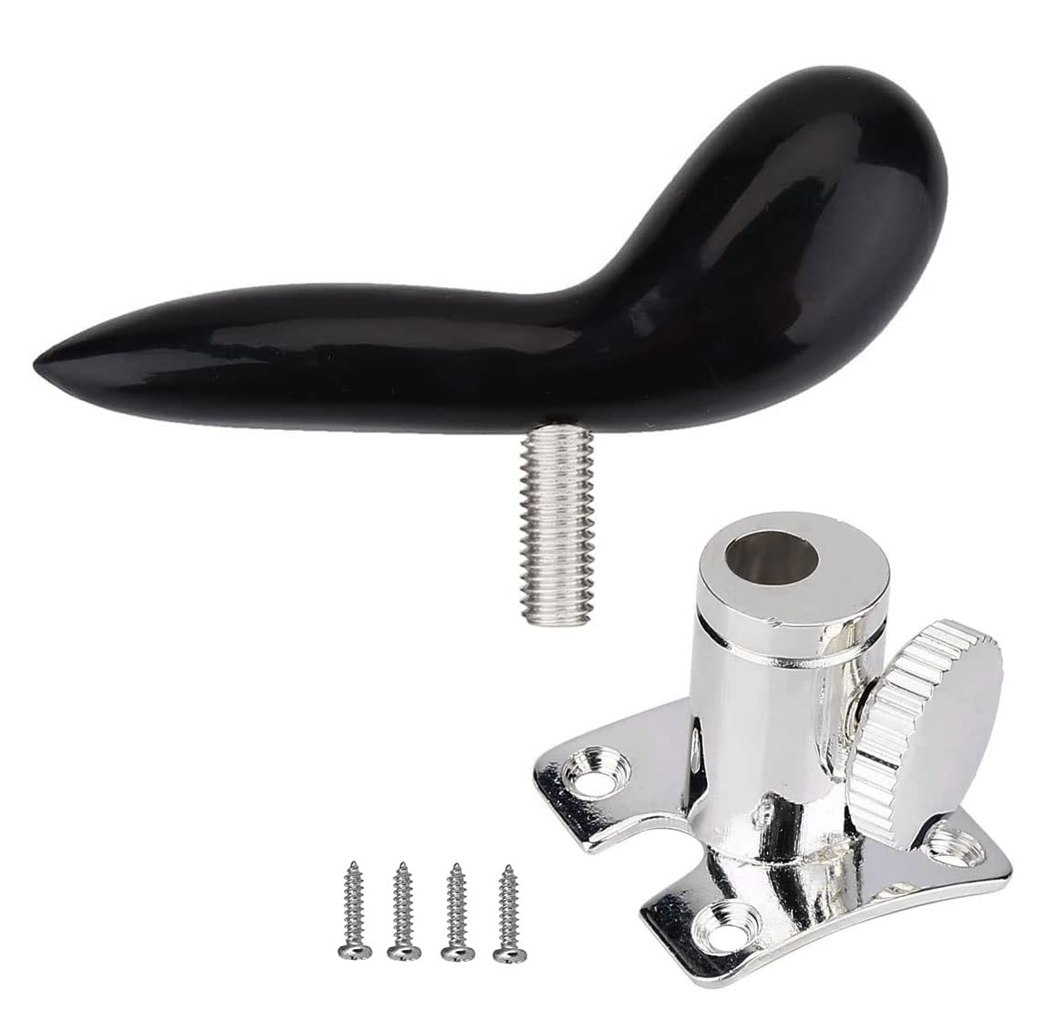 Professional Bassoon Thumb Rest Holder with 4 Screws & Base - Ergonomic Support for Comfortable Playing - Perfect for Orchestra, Band & Music Students