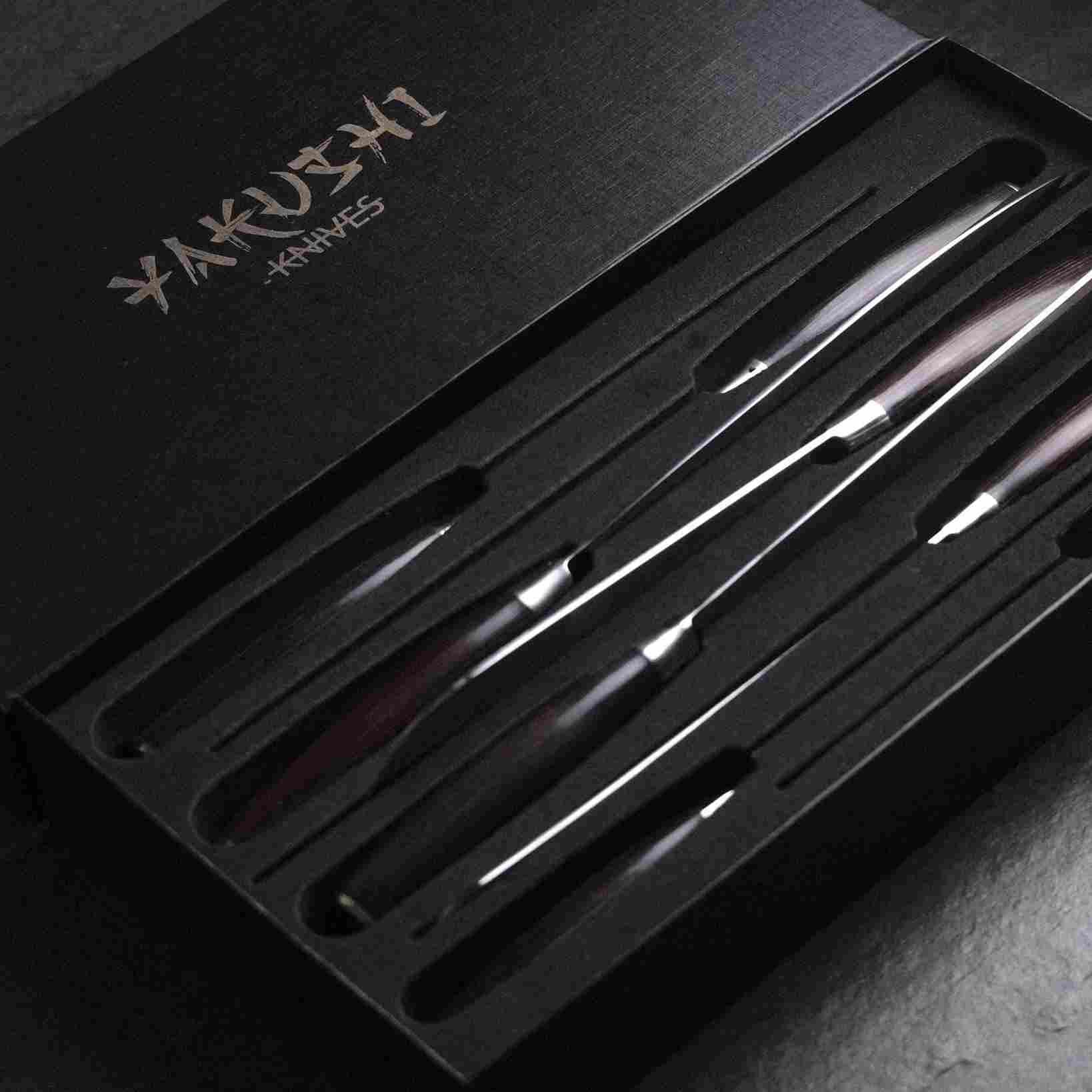 Yakushi™ 8-Piece Premium Knife Set - High-Quality Kitchen Knives for Home Chefs - Perfect for Slicing, Dicing, and Food Prep