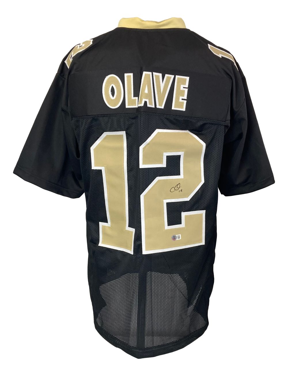 Authentic Chris Olave New Orleans Saints Signed Black Football Jersey - Perfect for Collectors, Fans & Game Day Memorabilia