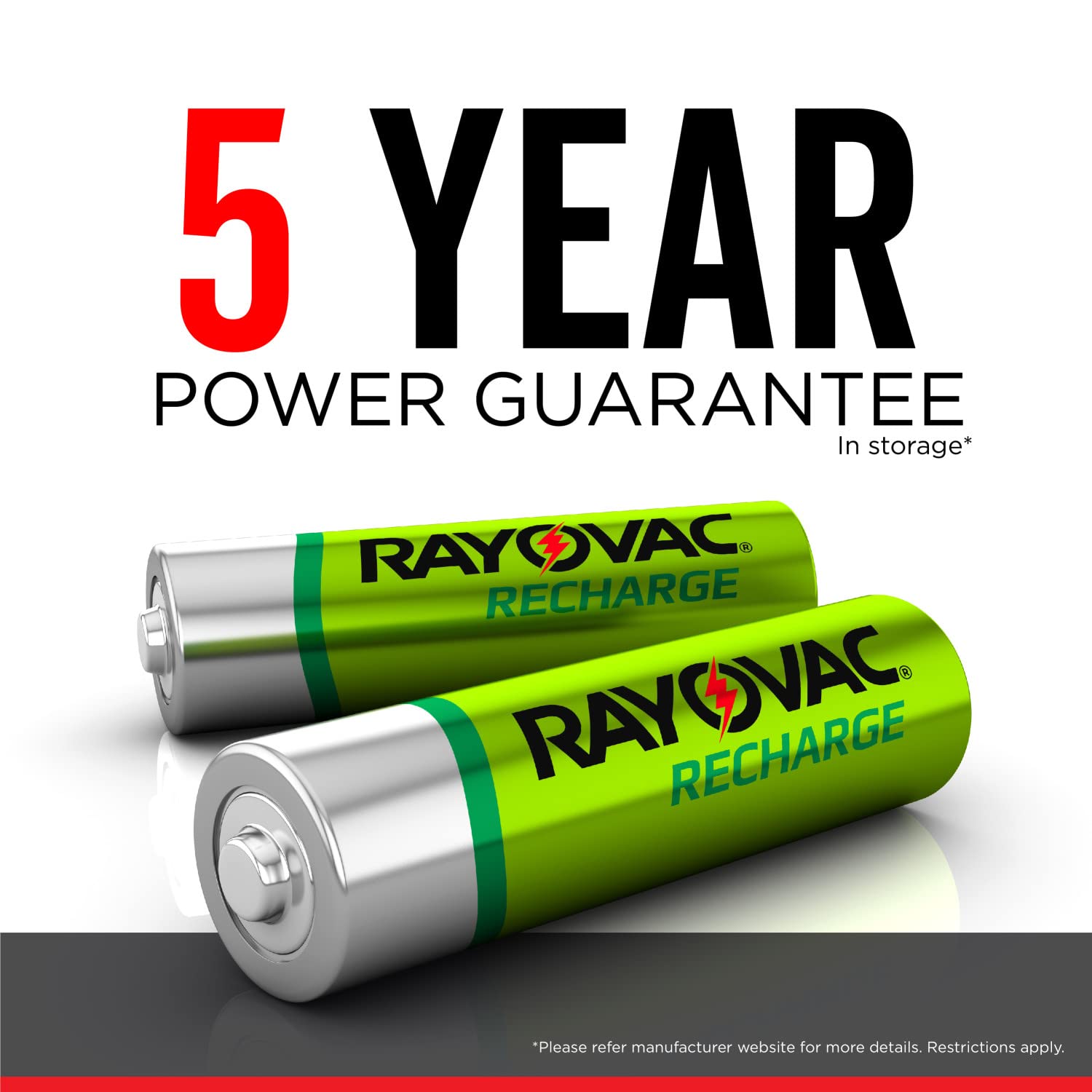 Rayovac AA & AAA Rechargeable Batteries with Charger - 4 Pack (2 AA + 2 AAA) - High Capacity NiMH Batteries for Cameras, Toys, Flashlights & Electronics - Eco-Friendly Power Solution