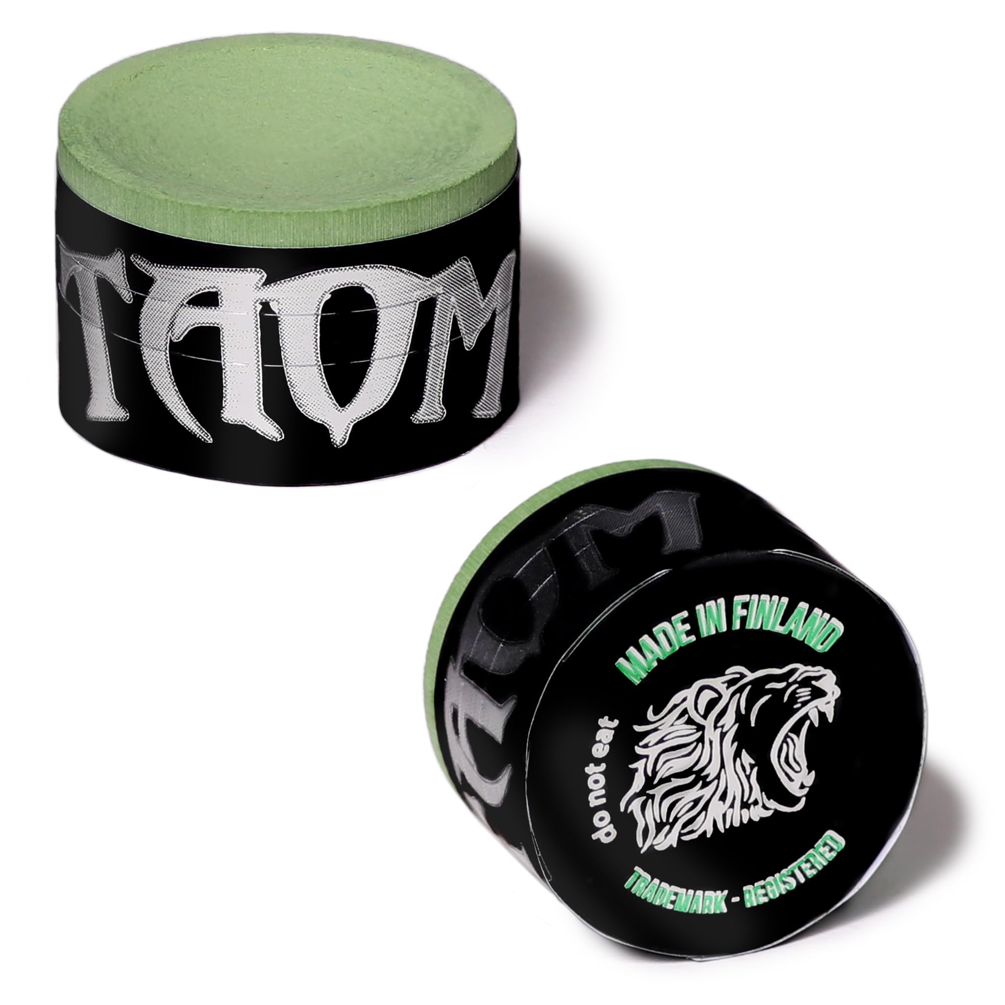 Premium Taom V10 Billiard Pool Cue Chalk - High-Performance Green Chalk with Holder | Perfect for Professional & Home Pool Tables, Snooker, and Billiards Practice