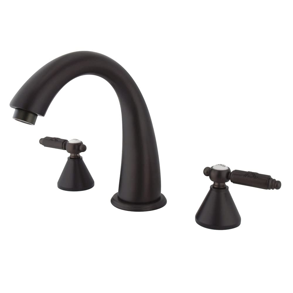 Kingston Brass KS2365GL Roman Tub Faucet 7-1/8 Inch Oil Rubbed Bronze - Perfect for Vintage Style Bathroom & Clawfoot Tub Renovations