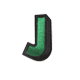 3D Alphabet Letter J - Small Size for DIY Crafts, Home Decor, Kids Learning & Classroom Activities | Perfect for Scrapbooking, Wall Art, and Educational Projects