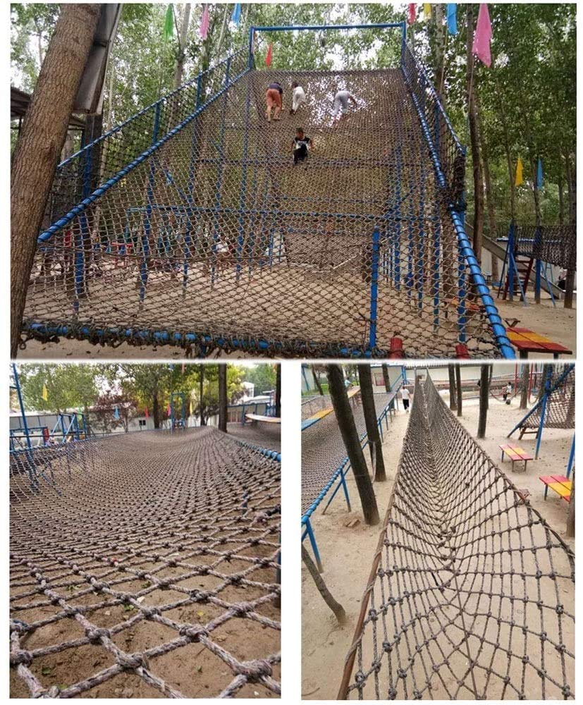 WML Heavy Duty Climbing Rope Net - Durable Nylon Safety Net for Adults & Toddlers - Outdoor Playground Swing Set, Cargo Net, Mesh Wall Decor - Perfect for Backyard Play Areas, Adventure Parks & Indoor Climbing Gyms