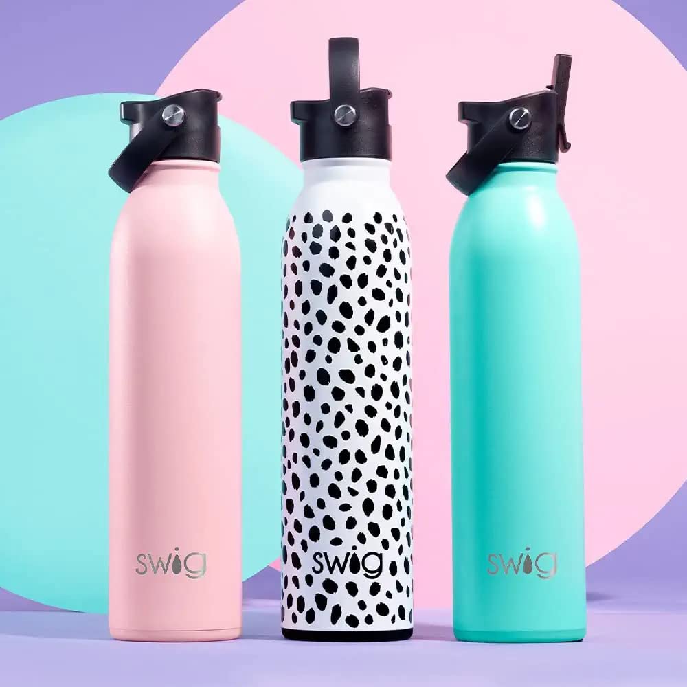 20oz Insulated Stainless Steel Water Bottle with Straw & Lid - Travel, Gym, Office Use