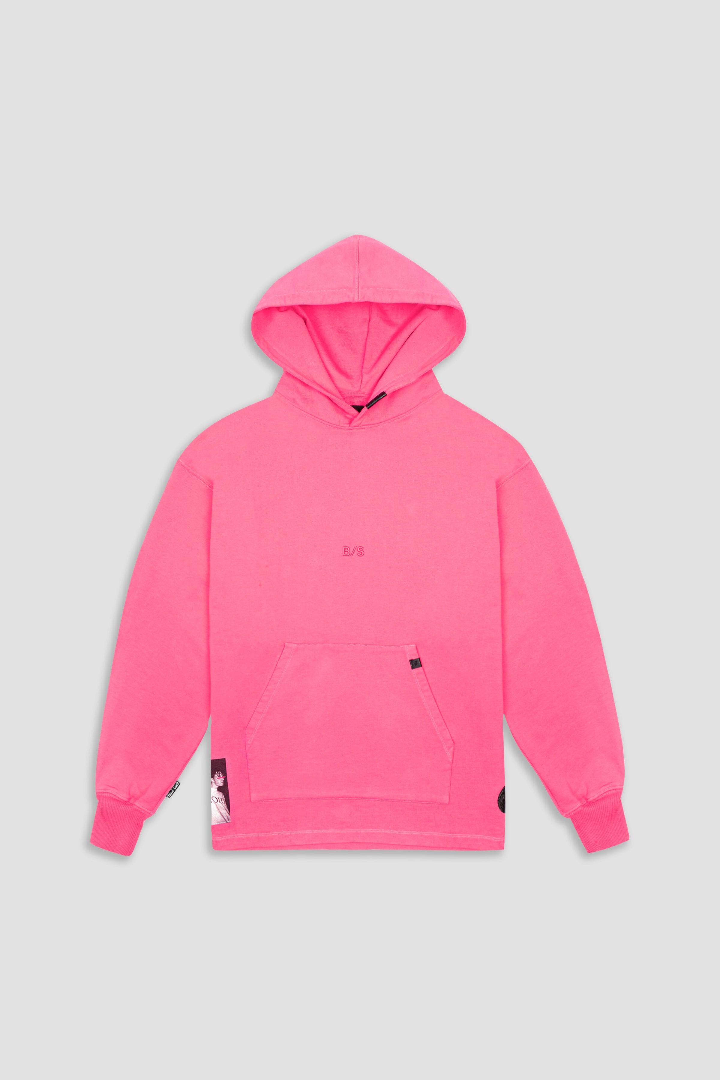 88 Ravers Hoodie - Washed Acid Pink Men's Pullover | Streetwear Fashion for Rave & Festival Outfits