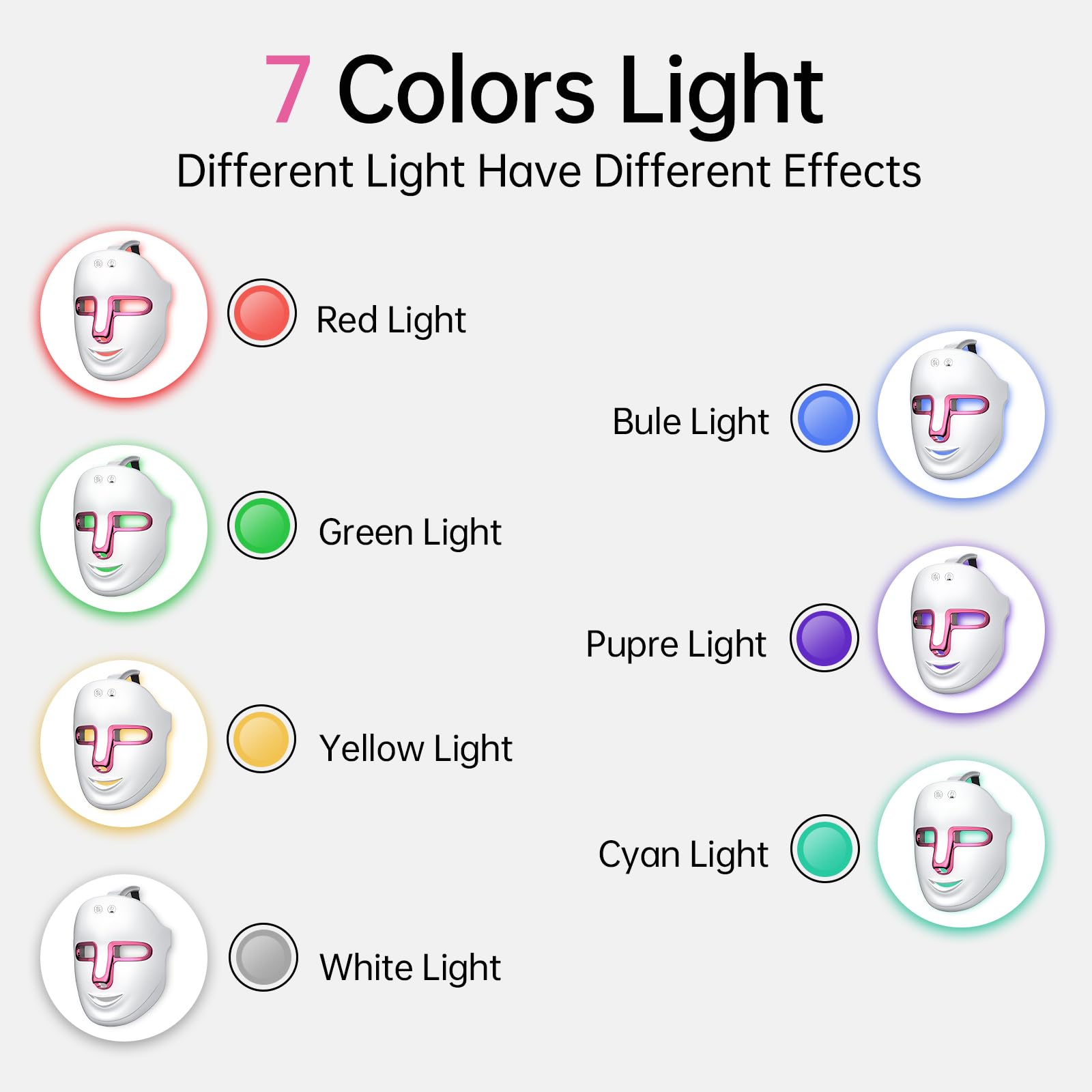 7-Color LED Red Light Therapy Mask for Face - Anti-Aging & Skin Rejuvenation Treatment with Hot Compress Function | At-Home Facial Care Device for Wrinkles, Acne & Glowing Skin (P04 Pro Model) - Perfect for Daily Skincare Routine & Spa Treatments