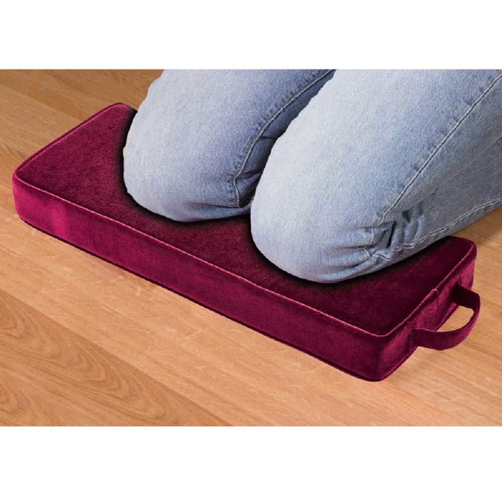 Christian Brands Personal Kneeler Pad - Burgundy Cushion for Prayer & Worship | Comfortable & Durable Church Kneeling Mat for Home, Chapel & Religious Ceremonies