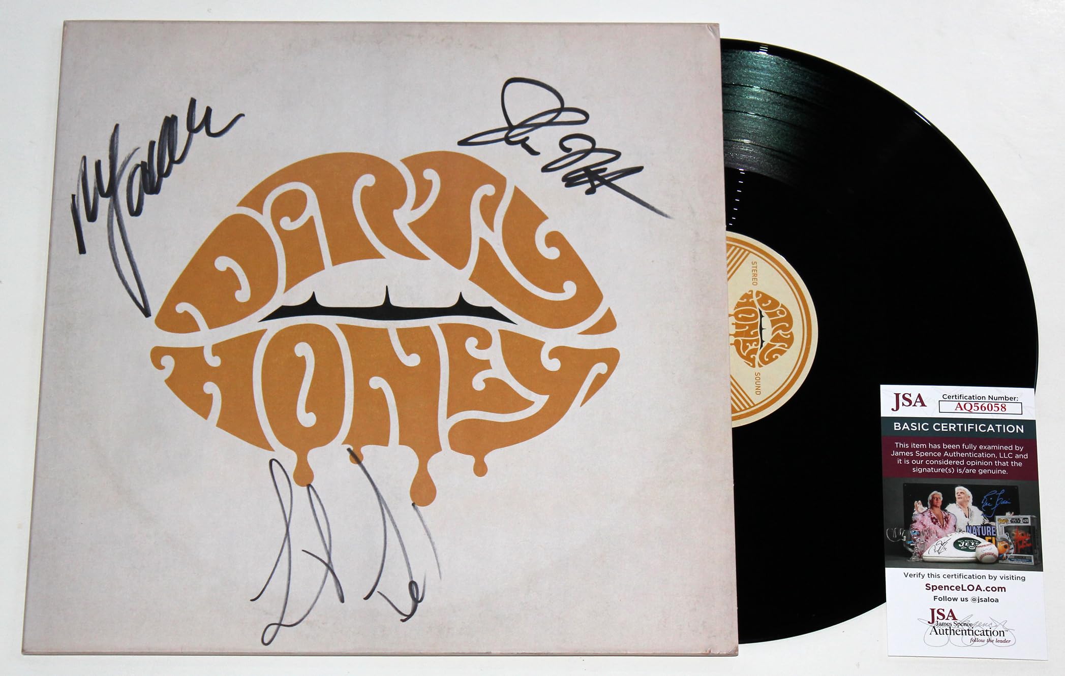 Dirty Honey Signed Self-Titled Album LP Vinyl Record with JSA COA - Limited Edition Autographed Collectible for Music Lovers & Vinyl Enthusiasts - Perfect for Home Decor, Gift Giving & Record Collections