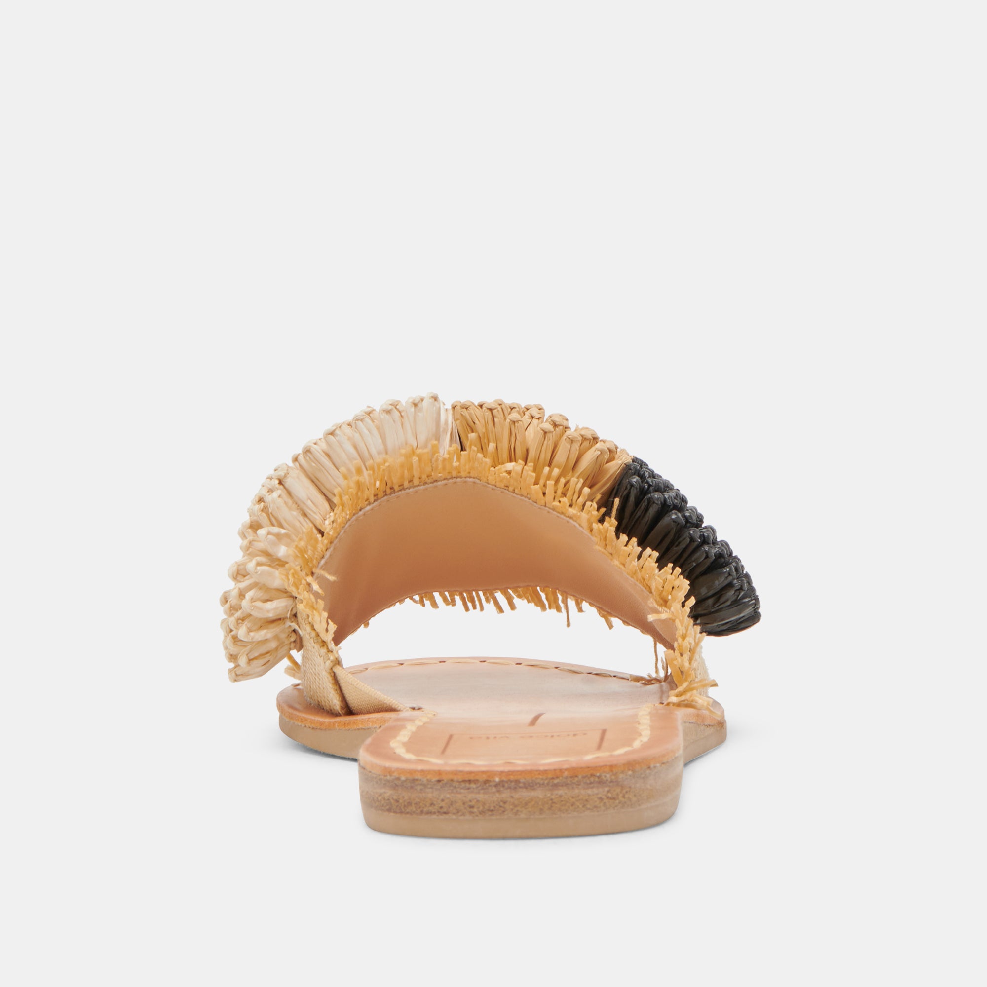 DANELA Women's Black Natural Raffia Sandals - Comfortable & Stylish Summer Beach Shoes for Walking, Travel & Outdoor Activities