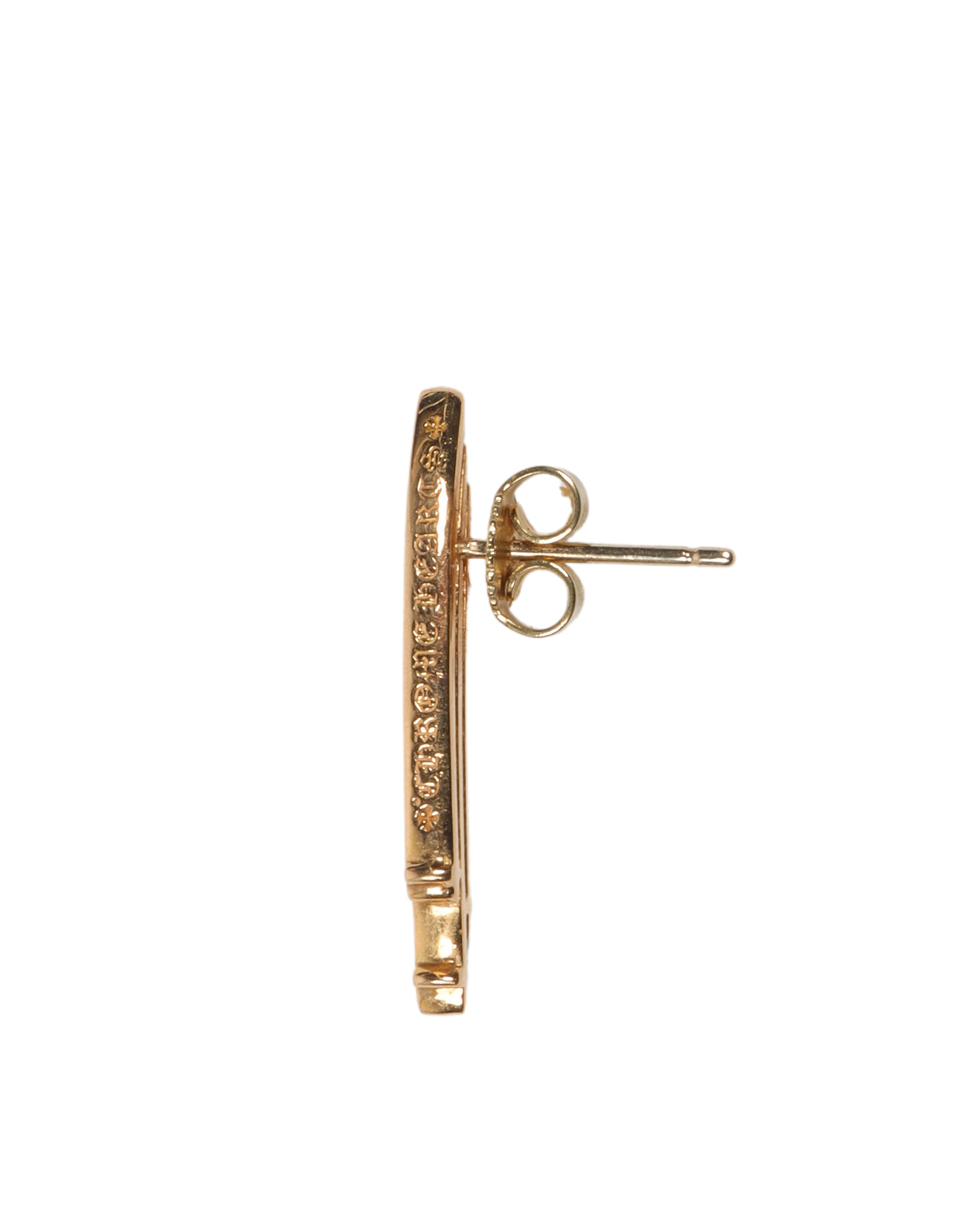 Chrome Hearts 3 Cross Earrings for Women - Sterling Silver Gothic Punk Style Jewelry - Perfect for Parties, Concerts, and Everyday Fashion