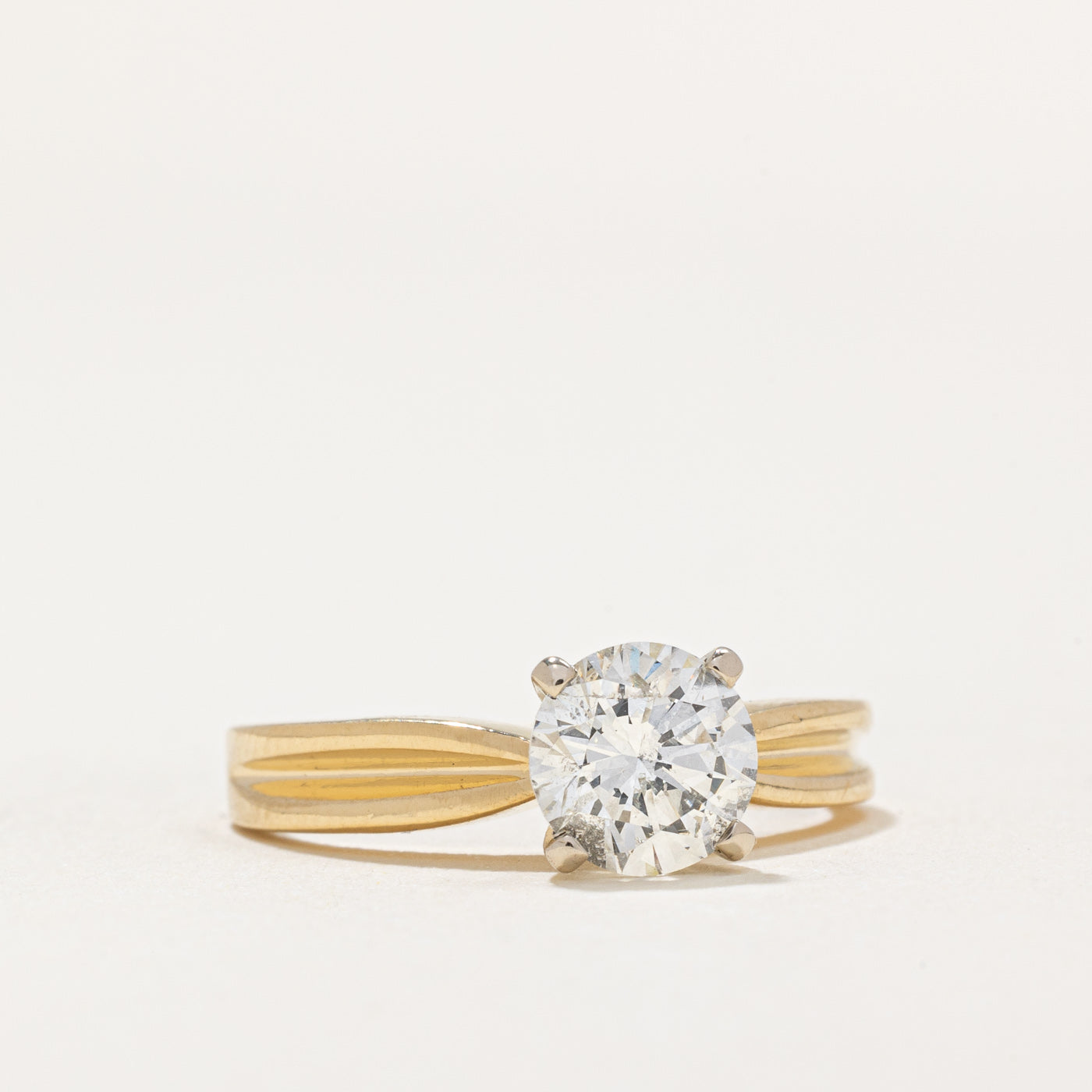 1.04ct Solitaire Diamond Engagement Ring - I1/I2 H/I Color, Size 5.75 - Perfect for Proposals, Anniversaries & Romantic Occasions