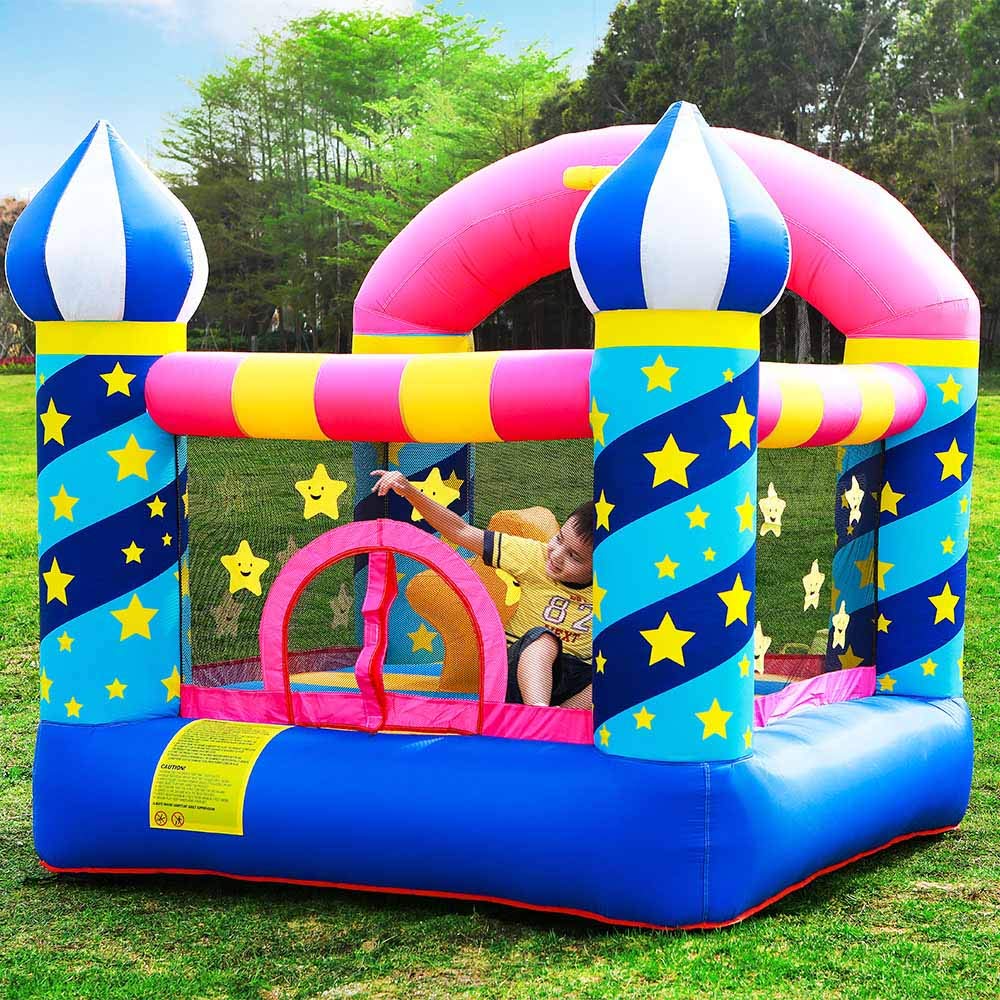 Doctor Dolphin Inflatable Bounce House for Kids - Toddler Play Center with Air Blower Pump - Perfect for Birthday Parties, Backyard Playdates & Indoor Entertainment