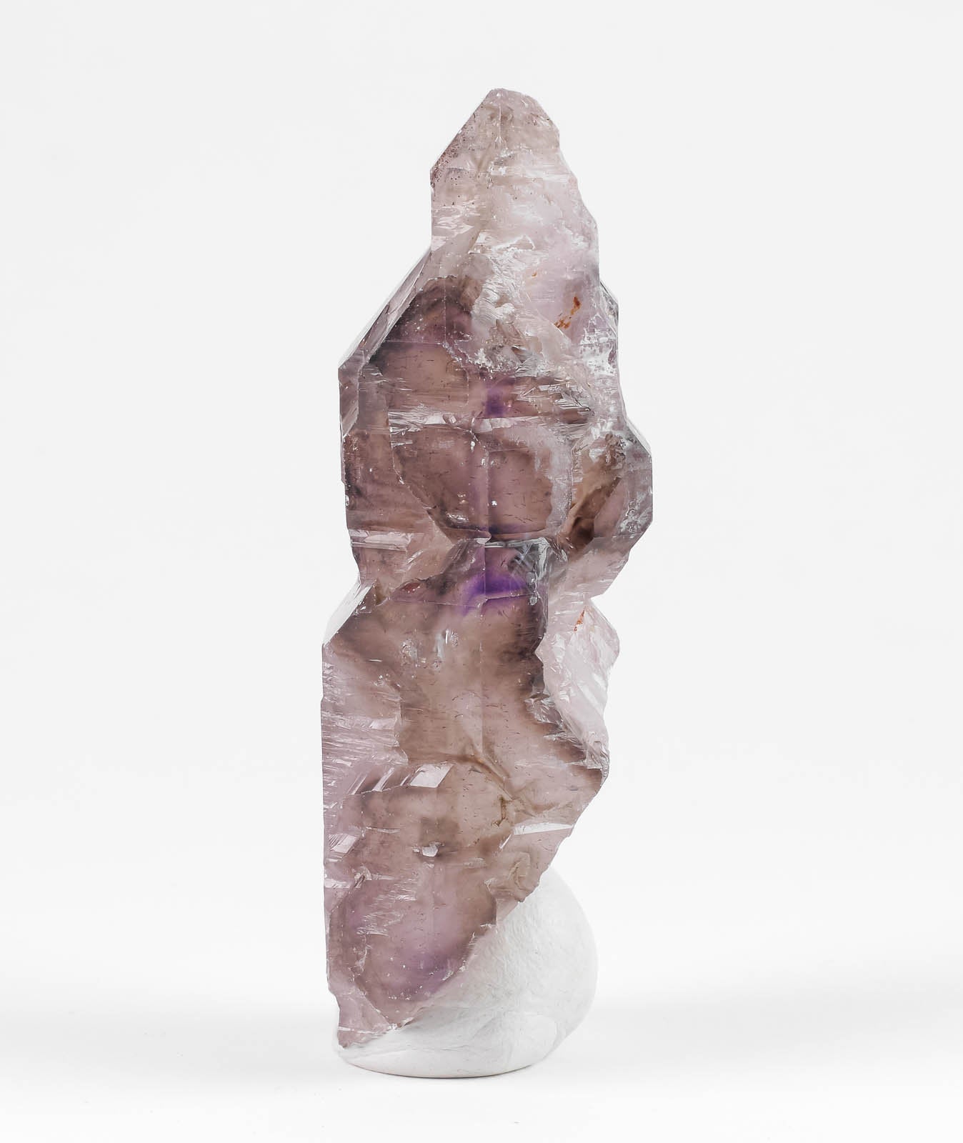Natural Amethyst with Red Hematite Needles - Raw Crystal Birthstone, Unique Gift for Women & Men, Boho Home Decor | Perfect for Meditation, Healing & Spiritual Practices