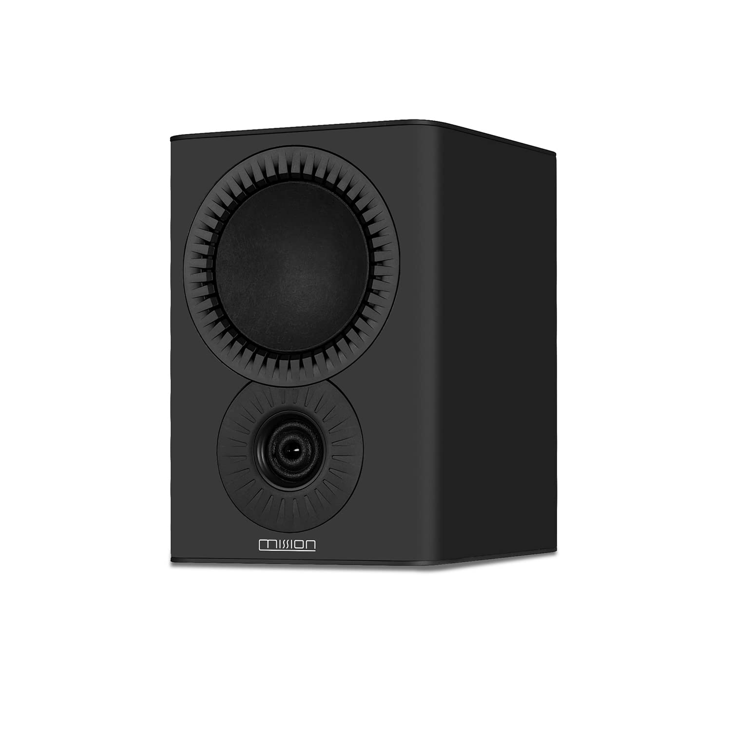 Mission QX-1 MKII Bookshelf Speakers - Premium Black Finish (Pair) - Perfect for Home Theater Surround Sound & Music Listening