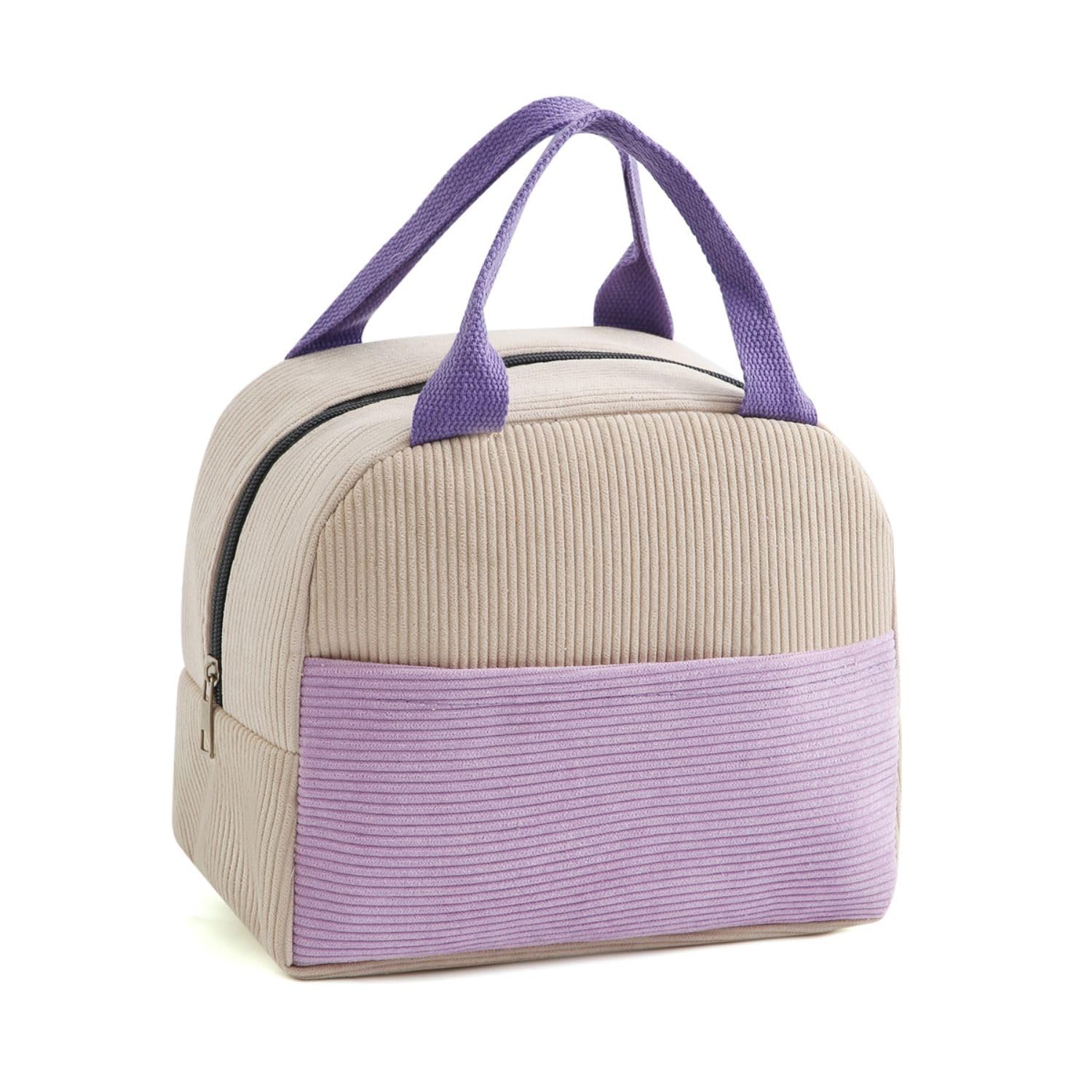 FunBlast Insulated Lunch Bag for Kids, Women & Men – Reusable Tiffin Bag for School, Office & Travel – Leakproof & Thermal Lunch Box Carrier – Perfect for Picnics, Work & Outdoor Activities (Beige)