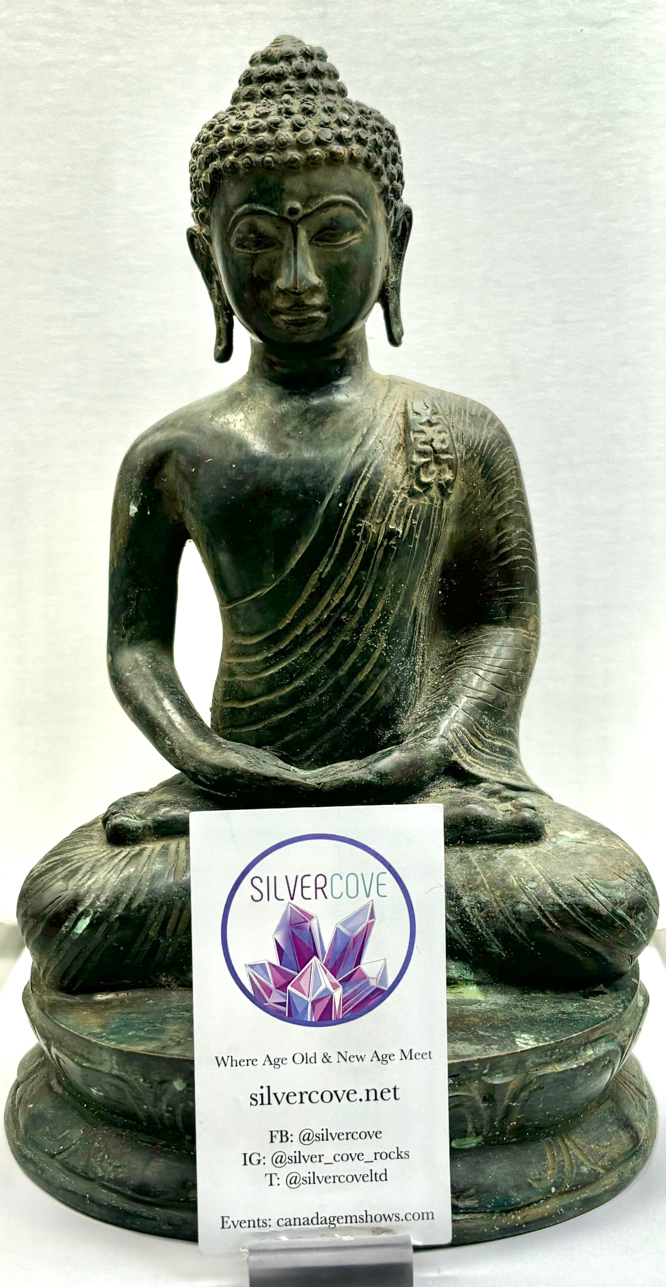 Handmade Bronze Buddha Statue for Meditation - Zen Decor, Yoga Room, Home Altar & Spiritual Gift