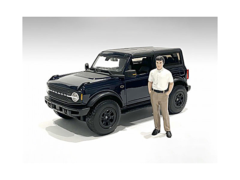 1/24 Scale Model Car Dealership Customer Figurine by American Diorama - Perfect for Diorama Scenes, Model Car Displays & Collectors