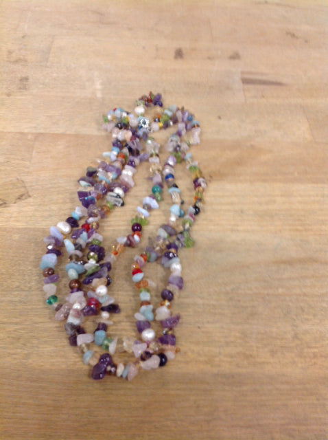 Multi-Color Glass Bead Necklace for Women - Elegant Bohemian Jewelry for Parties, Weddings & Everyday Wear