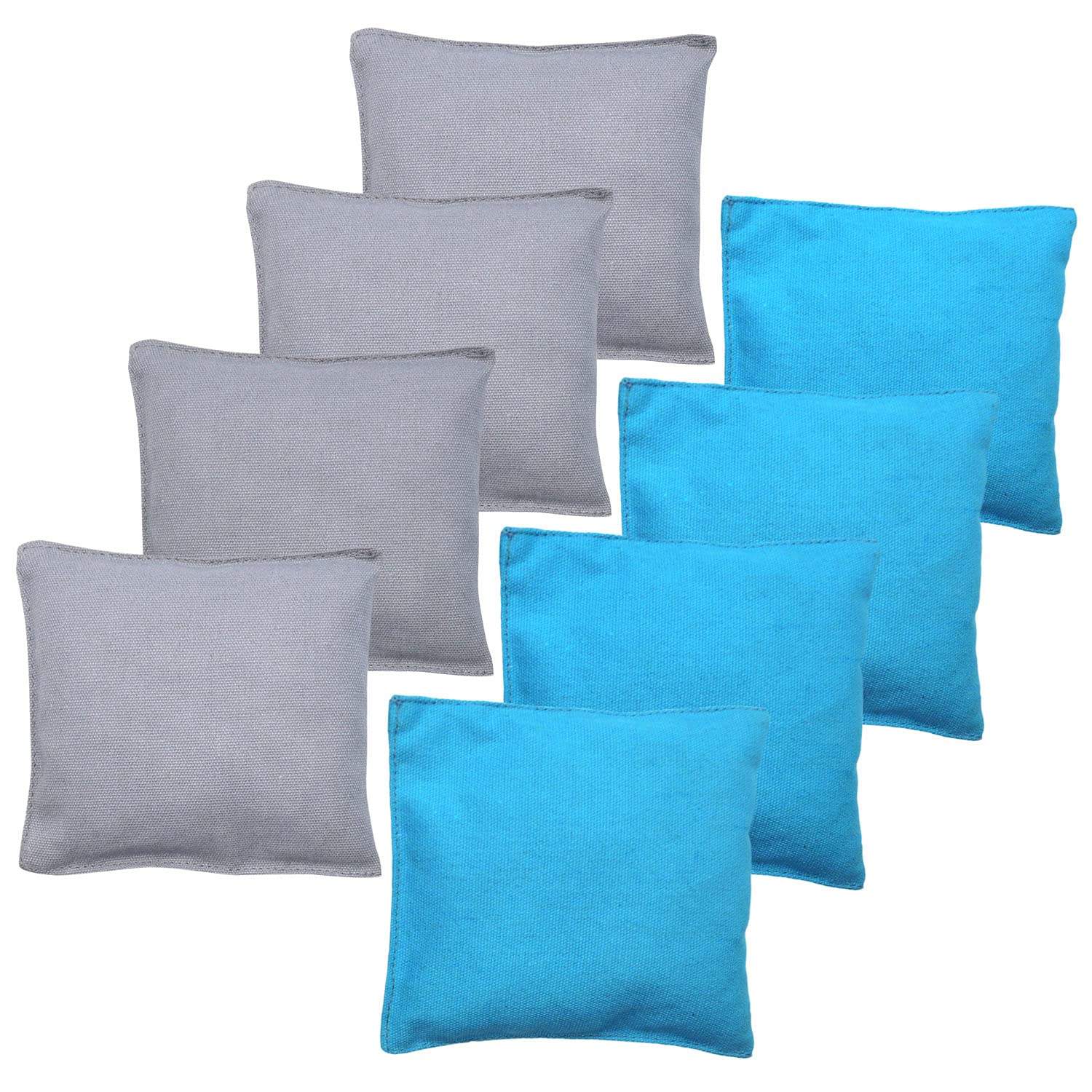 JMEXSUSS 8-Pack Weatherproof Regulation Cornhole Bags Set with Carry Tote - Professional Outdoor Bean Bags for Backyard Games, Tailgating & Picnics