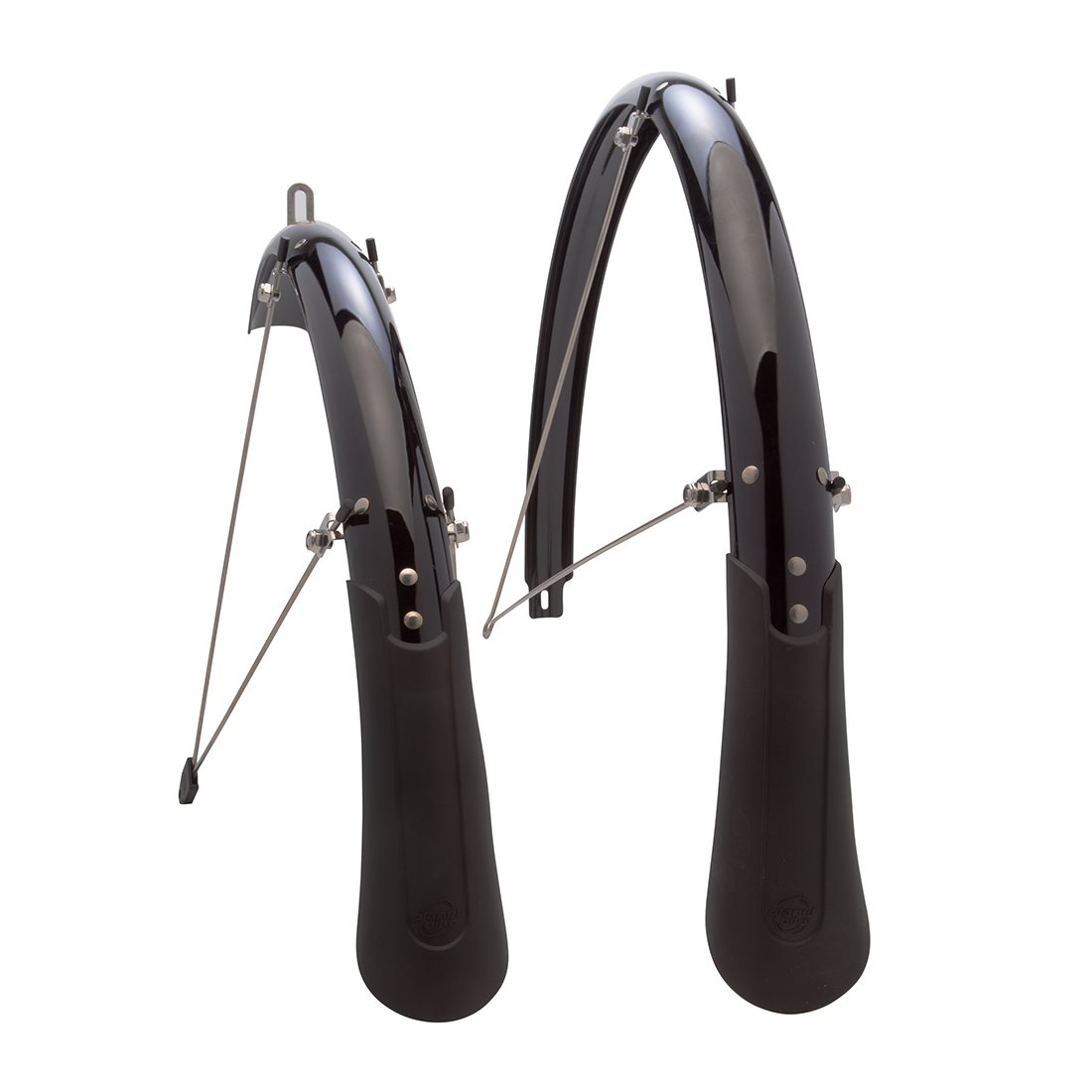 Planet Bike Cascadia 700c x 45mm Bike Fenders - Lightweight Durable Bicycle Mudguards for Road & Hybrid Bikes - Perfect for Commuting & Wet Weather Cycling