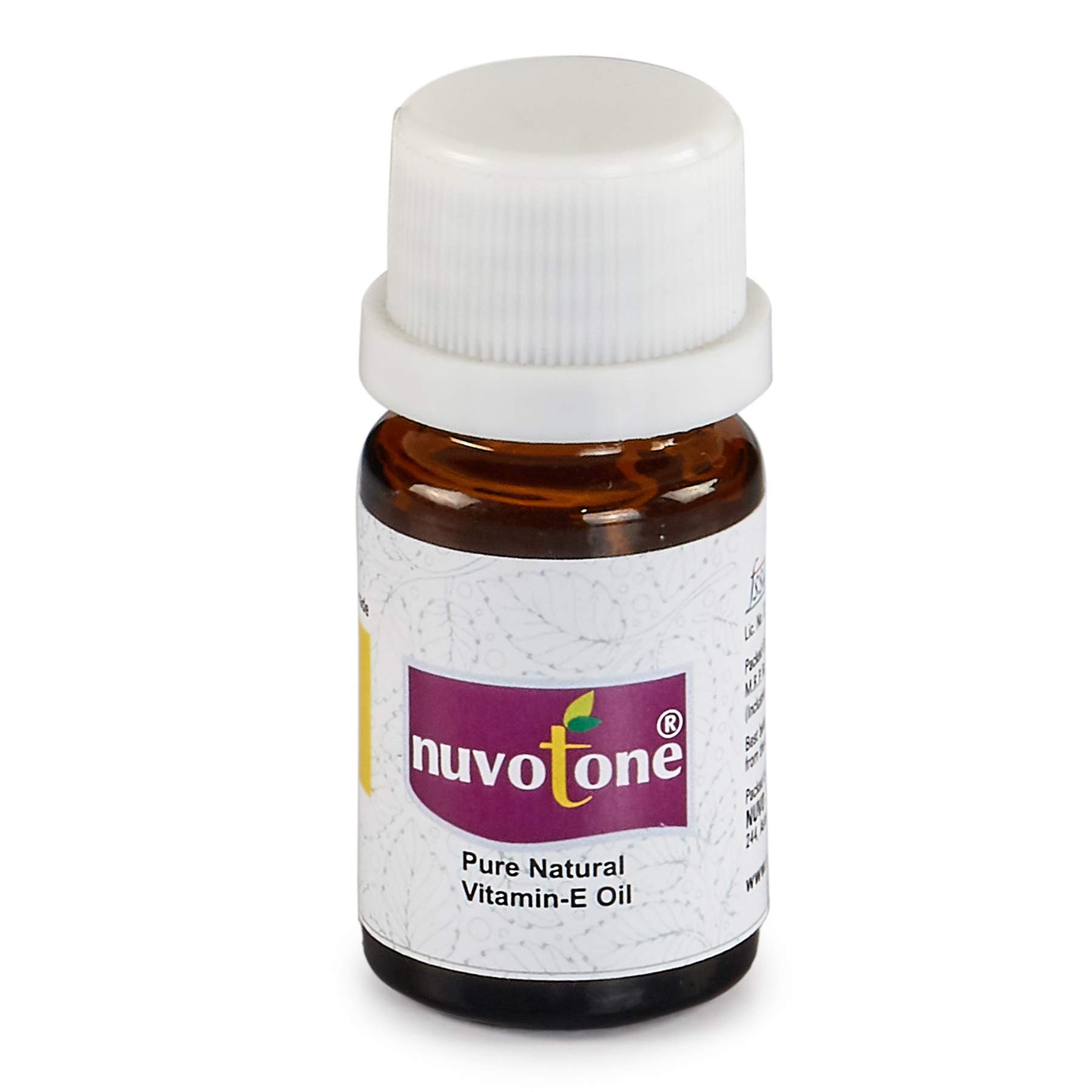 Nuvotone Vitamin E Oil for Face & Body - 10ml | Natural Vegan Vitamin E Oil for Skin & Nail Care | Hydrates, Repairs & Nourishes Dry Skin | Perfect for Daily Skincare Routine & Night Treatment