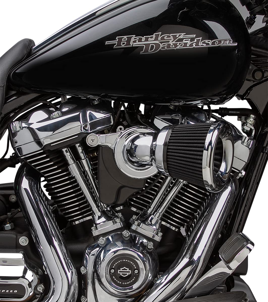 Arlen Ness 81-201 Velocity 65 Degree Air Cleaner Kit - Chrome for Harley Davidson Motorcycles - High Performance Air Intake System for Improved Engine Efficiency