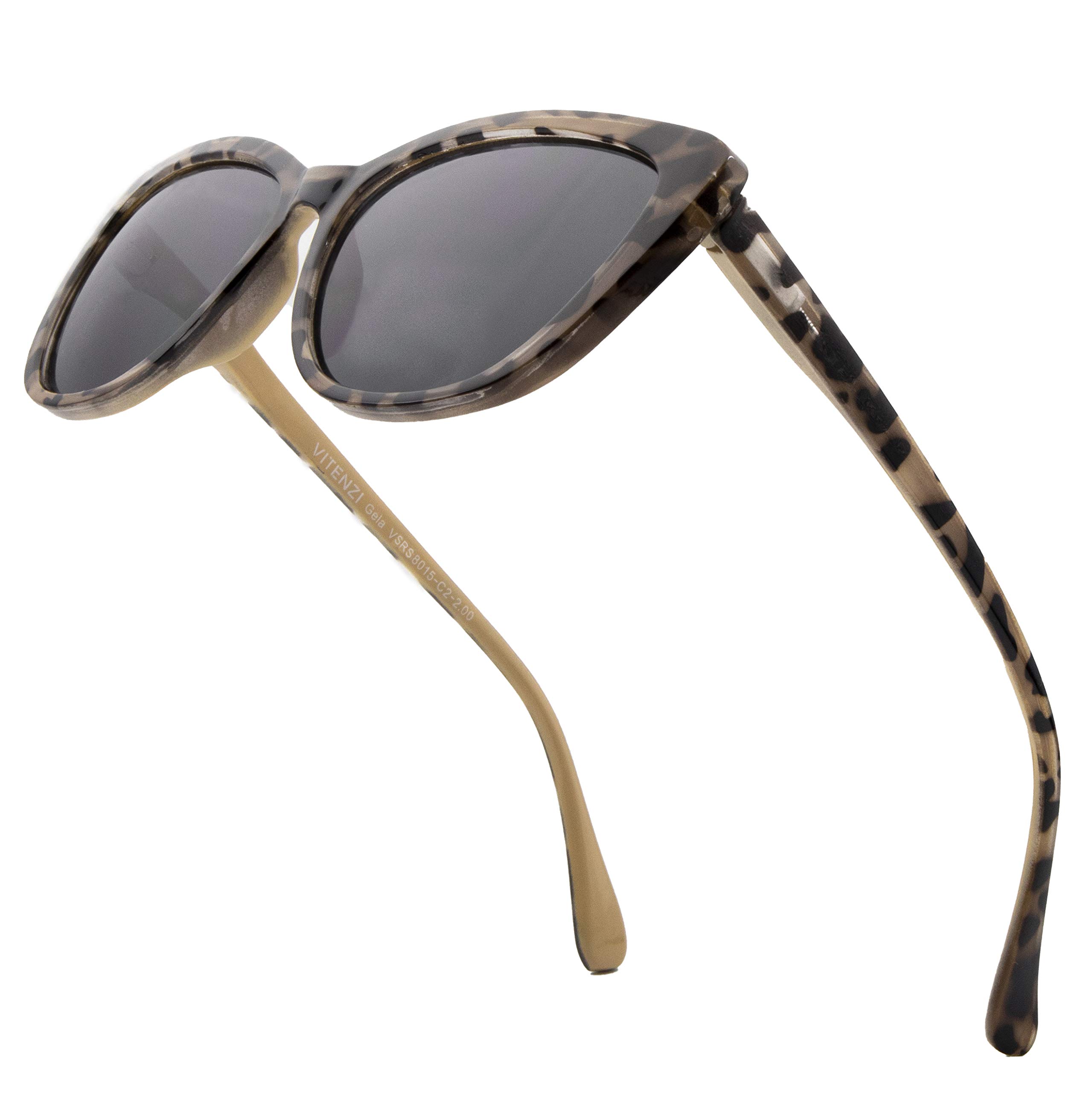 VITENZI Women's Tinted Reading Sunglasses with Built-In Full Readers - Stylish & Functional Eyewear for Reading Outdoors, Driving, and Sun Protection