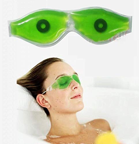 YUVI TRADERS Aloe Vera Ice Cool Gel Eye Mask - Soothing Gel for Dark Circles & Puffy Eyes Relief | Perfect for Stress Relief, Travel & Post-Workout Recovery