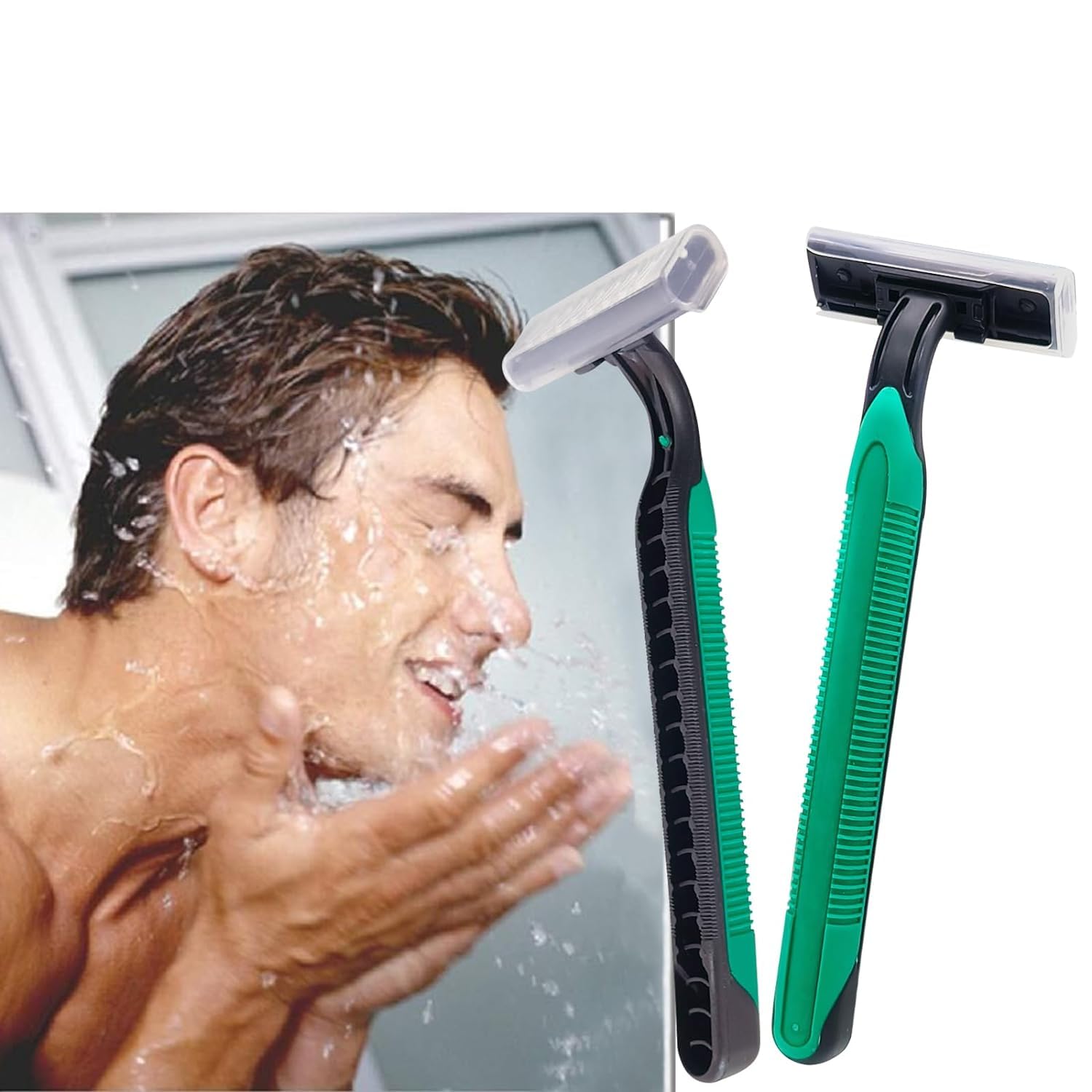 (400 Pack) Kheoxusa Disposable Razors - Bulk Individually Wrapped Twin Blade Razors for Women & Men - Smooth Shaving for Face, Legs, Body & Tattoo Care - Perfect for Travel, Gym & Daily Use