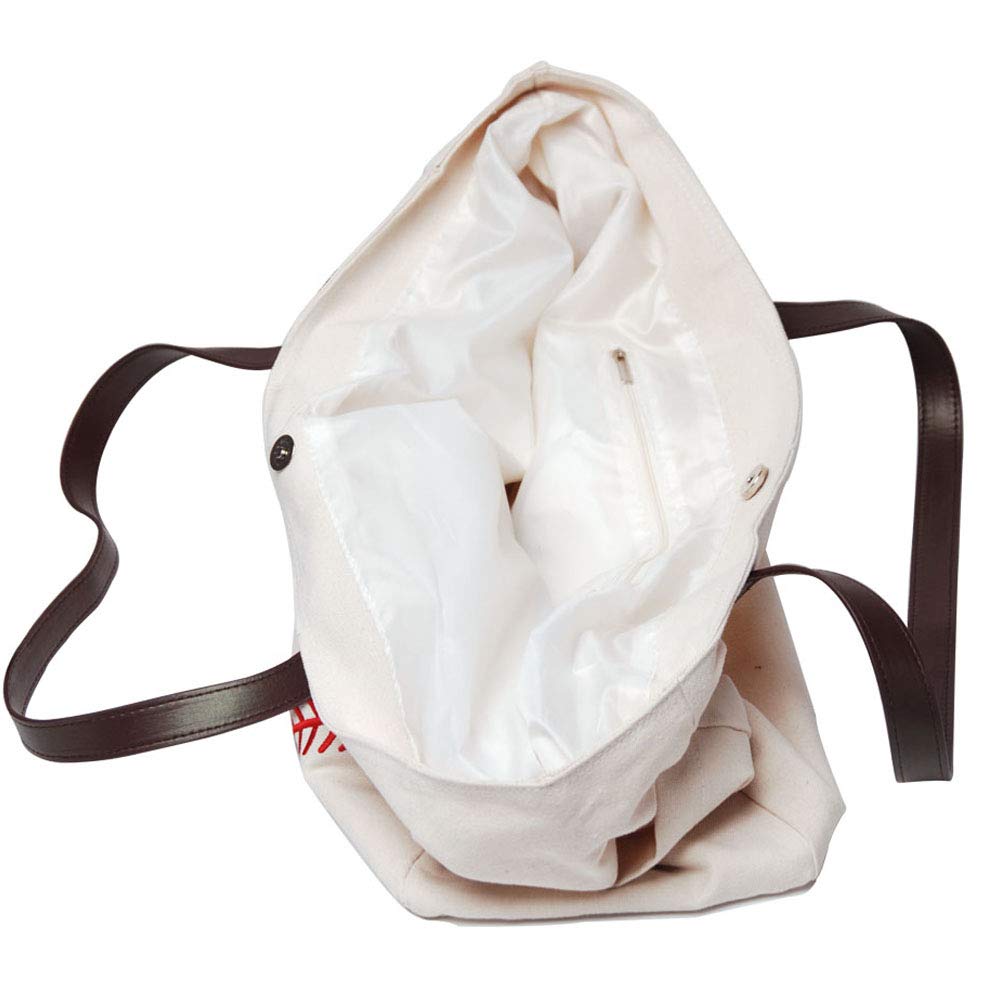 Gabigaba Women's Oversized Baseball Tote Bag - Large Canvas Casual Handbag for Sports, Beach, Travel & Everyday Use | Perfect Mom Bag for Shopping, Gym & Work Commute