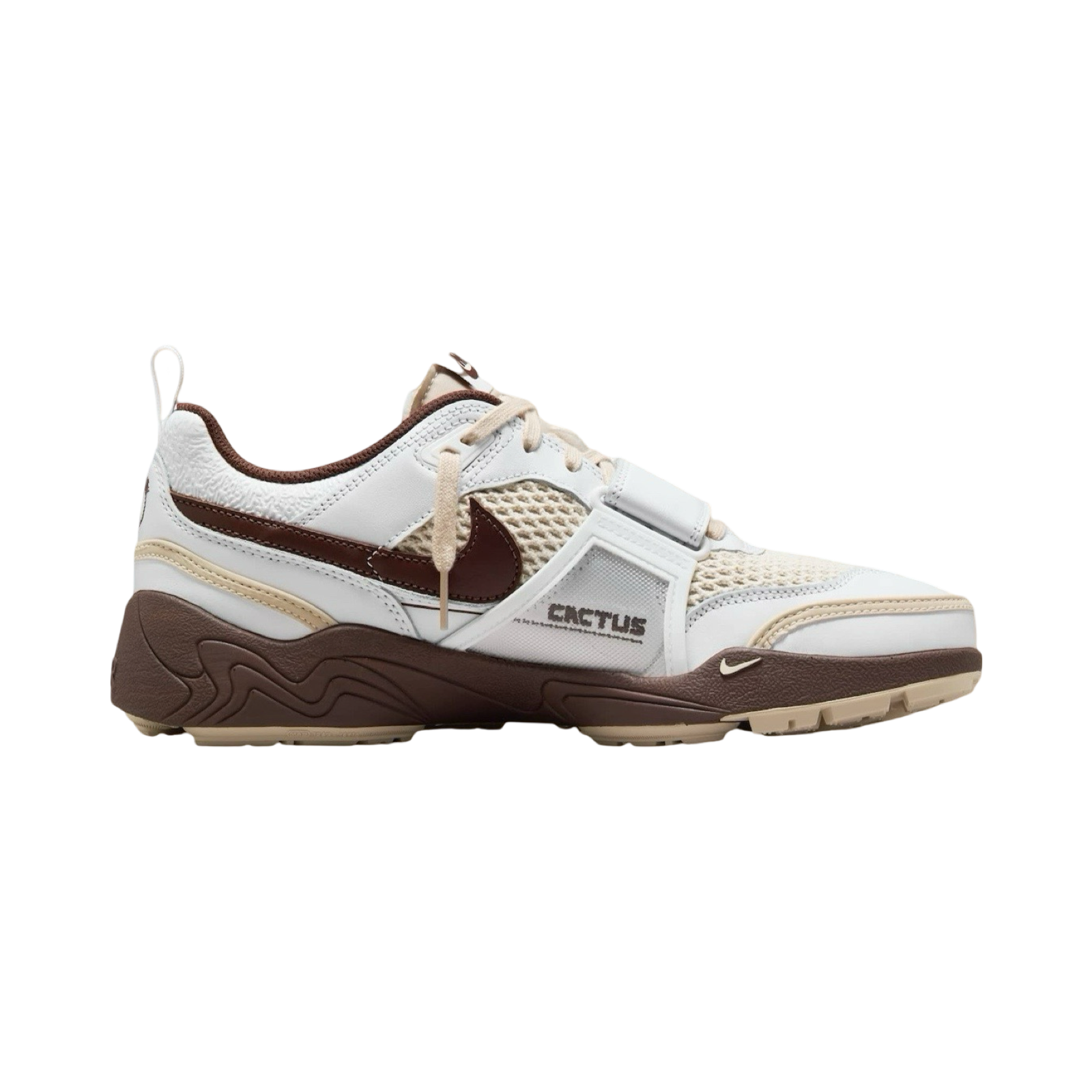 Nike x Travis Scott Zoom Field Jaxx Sneakers - White & Light Chocolate Colorway | Limited Edition Collaboration Shoes for Streetwear & Casual Outfits
