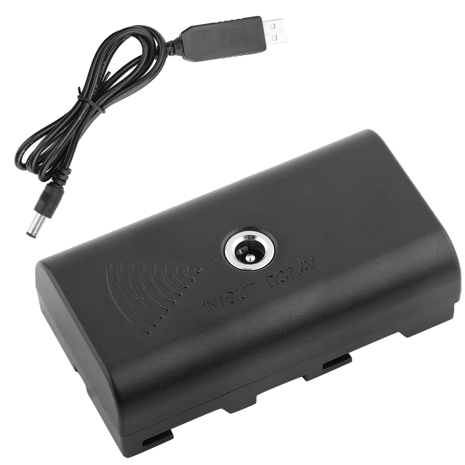 CHICIRIS Lightweight Dummy Battery for Camera & LED Lights - USB Powered Replacement Battery - Perfect for Photography Studios, Vlogging & Continuous Lighting Setups