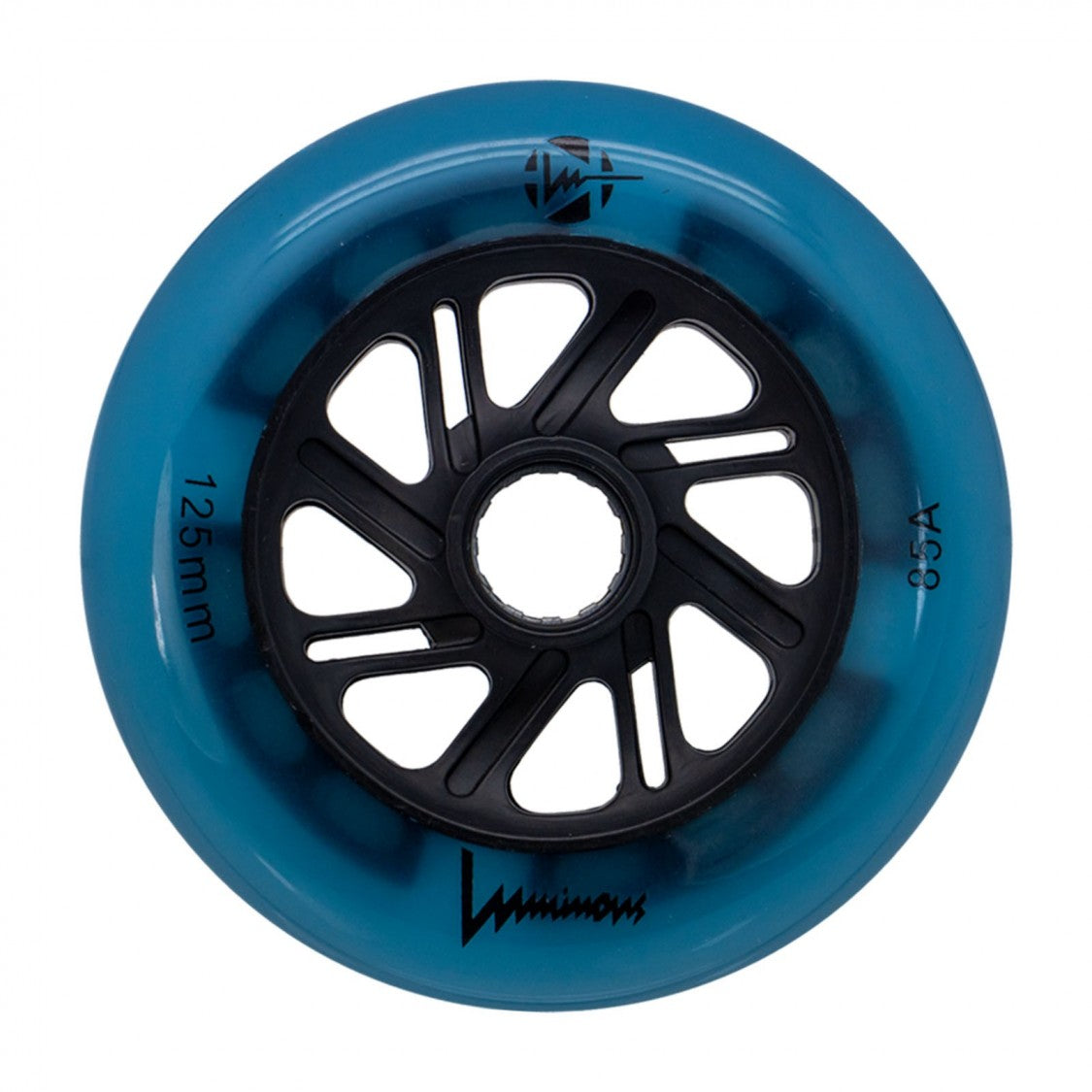 Luminous LED Inline Wheels - 125mm Glow Wheels for Roller Skates & Skateboards | Night Skating, Outdoor Activities, and Party Fun