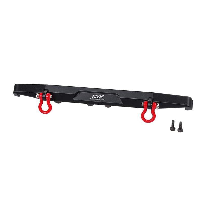 Palumma Aluminum Alloy Rear Bumper for Traxxas TRX-4M K10 1/18 Scale RC Crawler - Heavy Duty Upgrade Part (Black) - Perfect for Off-Road Adventures & Rock Crawling