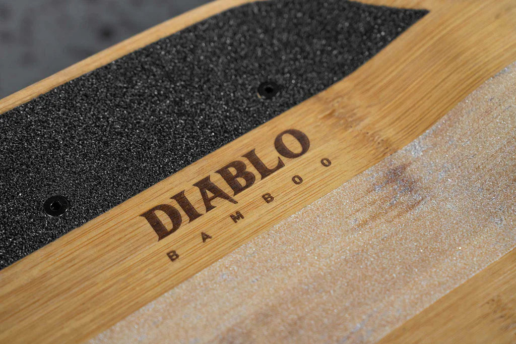 Diablo Bamboo All-Terrain Skateboard - Durable & Lightweight for Street, Park & Off-Road Riding | Perfect for Commuting, Tricks & Downhill Adventures