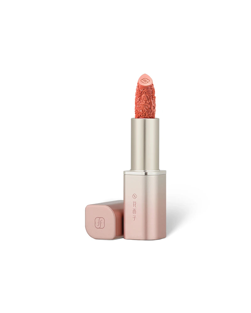 Blooming Rouge Engraved Lipstick - Long Lasting Matte Lipstick with Floral Design, Vegan & Cruelty Free - Perfect for Date Night, Parties & Special Occasions