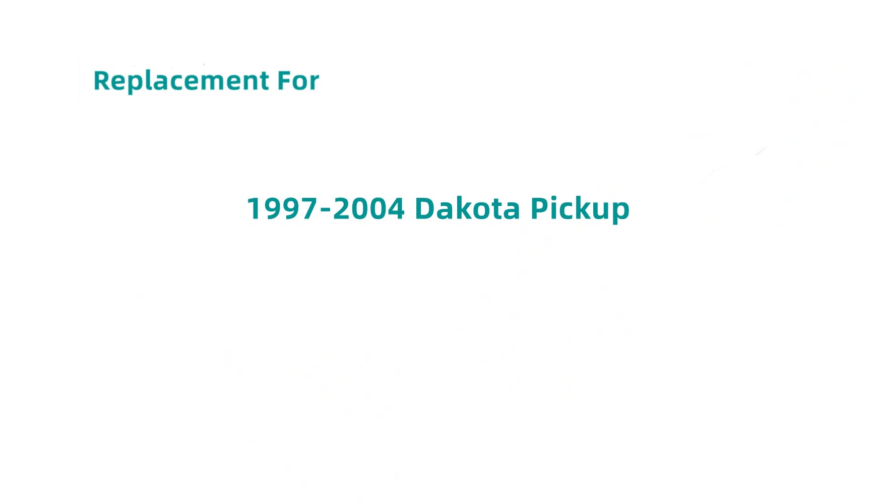 1997-2004 Dodge Dakota Pickup Truck Rear Window Glass Replacement - Clear Stationary Backlite for Improved Visibility - Perfect for Off-Roading, Camping & Daily Commuting