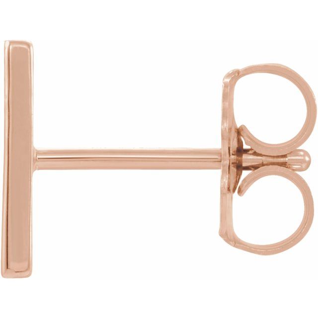 14K Gold Single Initial H Earrings for Women - Personalized Monogram Letter Jewelry - Perfect for Gifts, Birthdays, and Everyday Wear