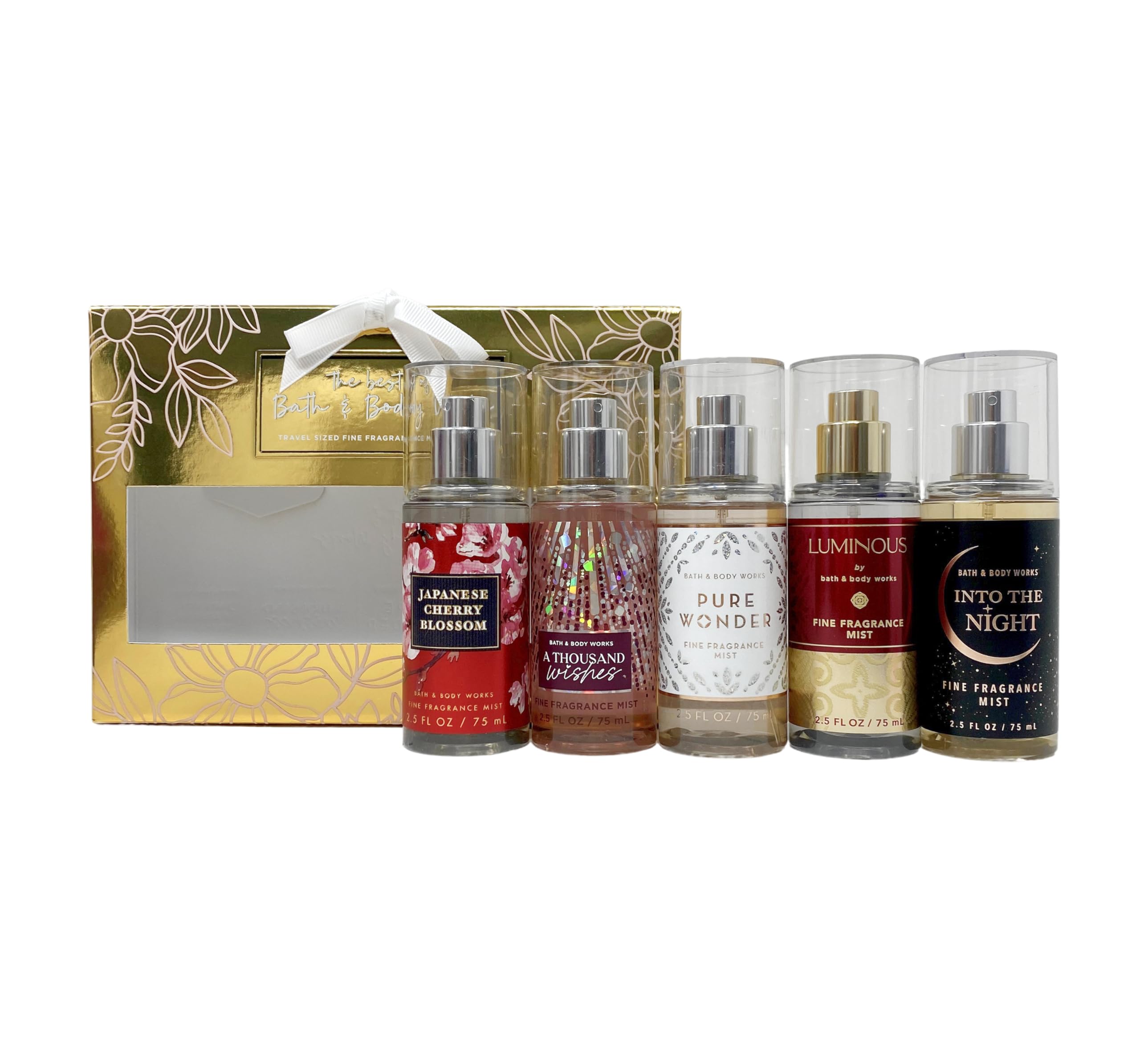 Bath & Body Works Best Sellers Gift Set - 5 Travel Size Fragrance Mists | Perfect for Holidays, Birthdays & Self-Care Moments