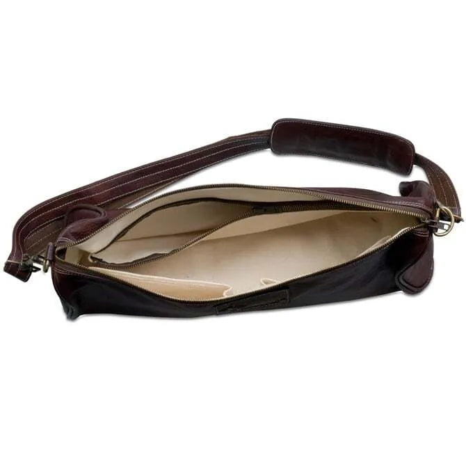 Boldric Professional Chef Tool Bag - Brown Leather with 3 Pockets | Durable Kitchen Organizer for Cooking Classes & Restaurant Work