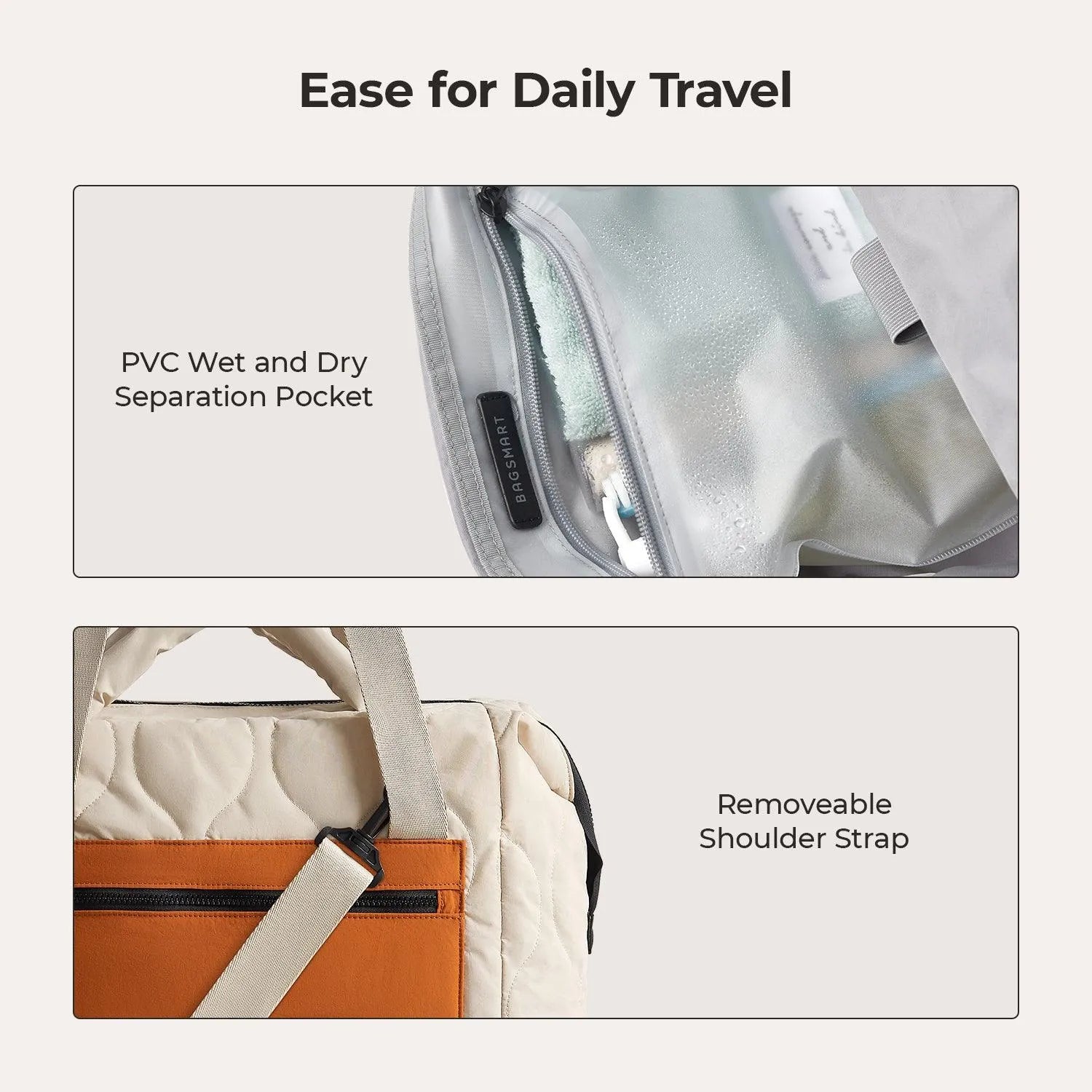 Paz Duffle Bag - Waterproof Travel Duffel Bag with Shoulder Strap, Large Gym Bag for Men & Women - Perfect for Workout, Travel, Sports & Weekend Getaways