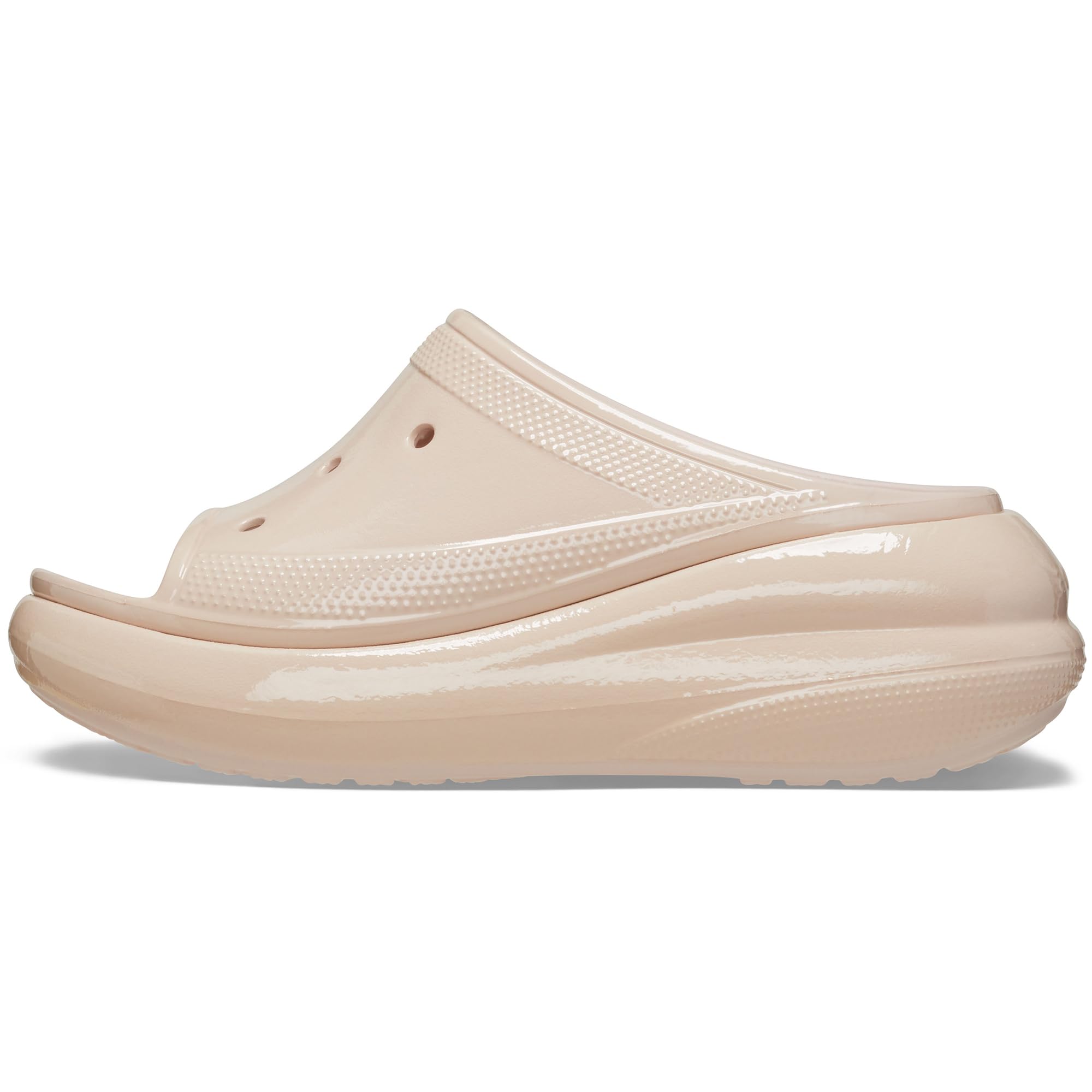 Crocs Unisex-Adult Crush Slide Sandals - Comfortable & Lightweight - Quartz (Women's 5/Men's 3) - Perfect for Beach, Pool, and Casual Wear
