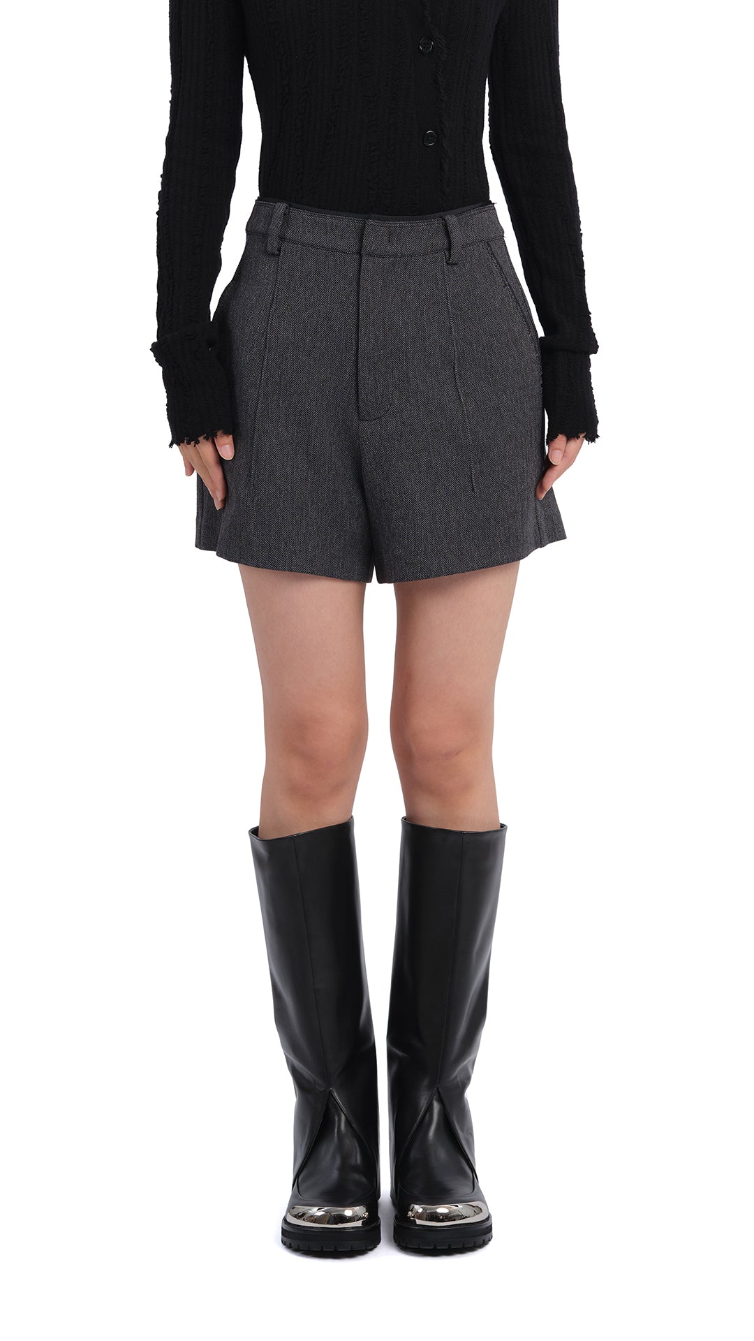 2 in 1 Steel Toe Knee High Boots for Women - Waterproof Work Boots with Safety Toe Cap - Perfect for Construction, Hiking & Outdoor Activities