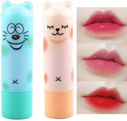 BALM Pink Lip Shape for Soft Pink Lips - Pack of 2 Fruit Flavored Lip Balms | Moisturizing & Nourishing for Dry Lips | Perfect for Daily Use, Makeup Prep & On-The-Go Hydration