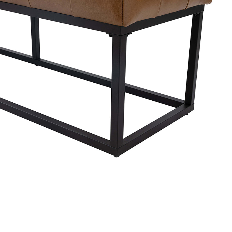 Rosana Genuine Leather Multi-Functional Storage Bench with Cushion Top - Perfect for Entryway, Bedroom, or Living Room Seating and Storage