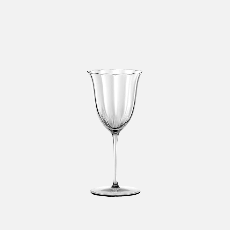 Premium Clear Grove Wine Glasses - Set of 4 Crystal Clear Stemware for Red & White Wine - Perfect for Dinner Parties, Weddings & Romantic Evenings